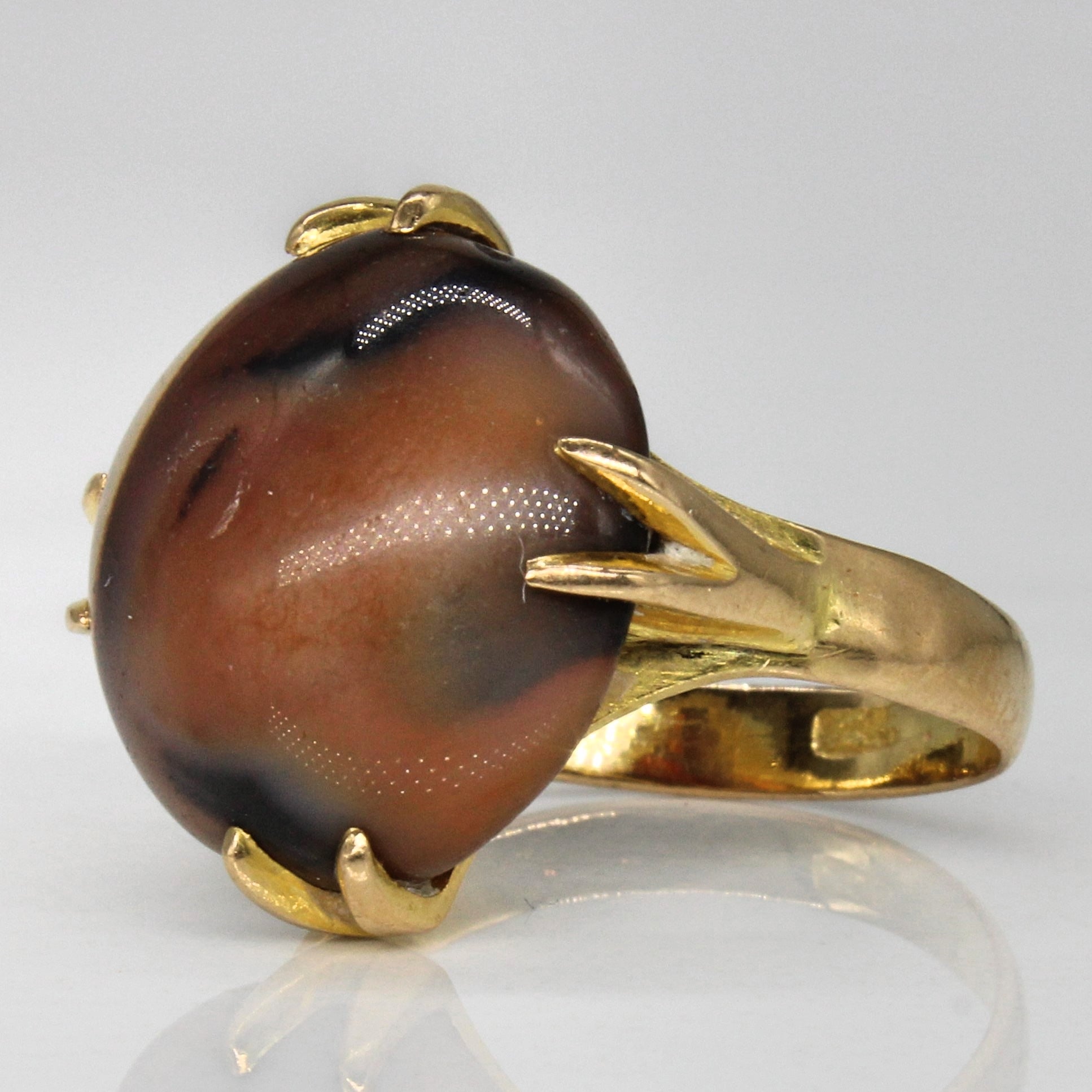 Agate Cocktail Ring | 9.25ct | SZ 6.5 |