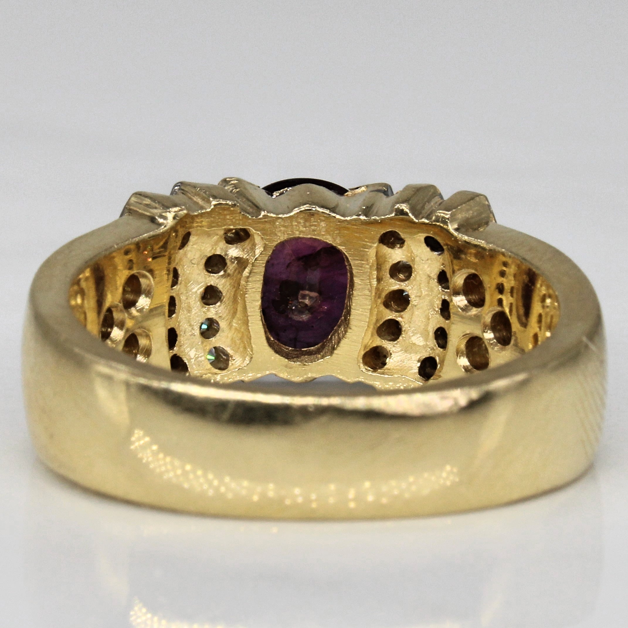 Ruby & Diamond Cocktail Ring | 1.02ct, 0.63ctw | SZ 8.75 |