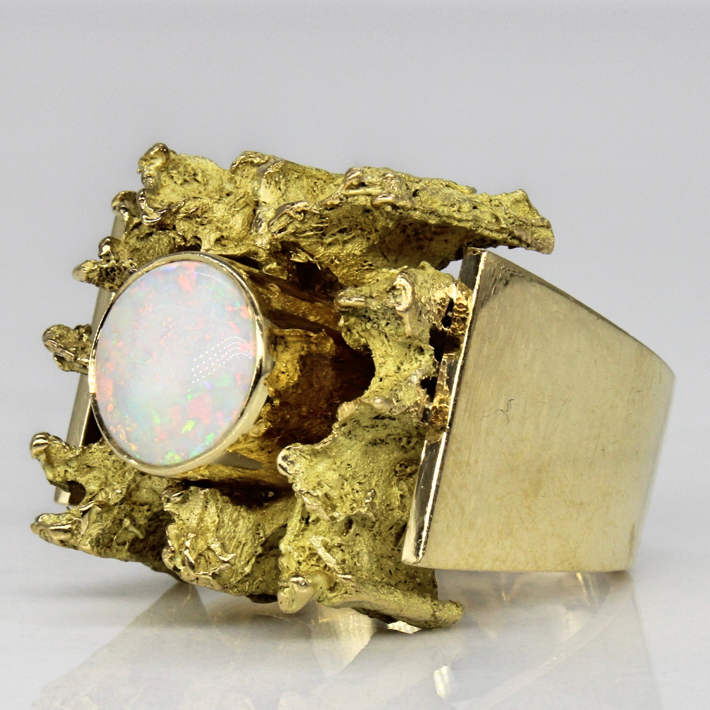 Abstract Opal Cocktail Ring | 1.05ct | SZ 6.5 |