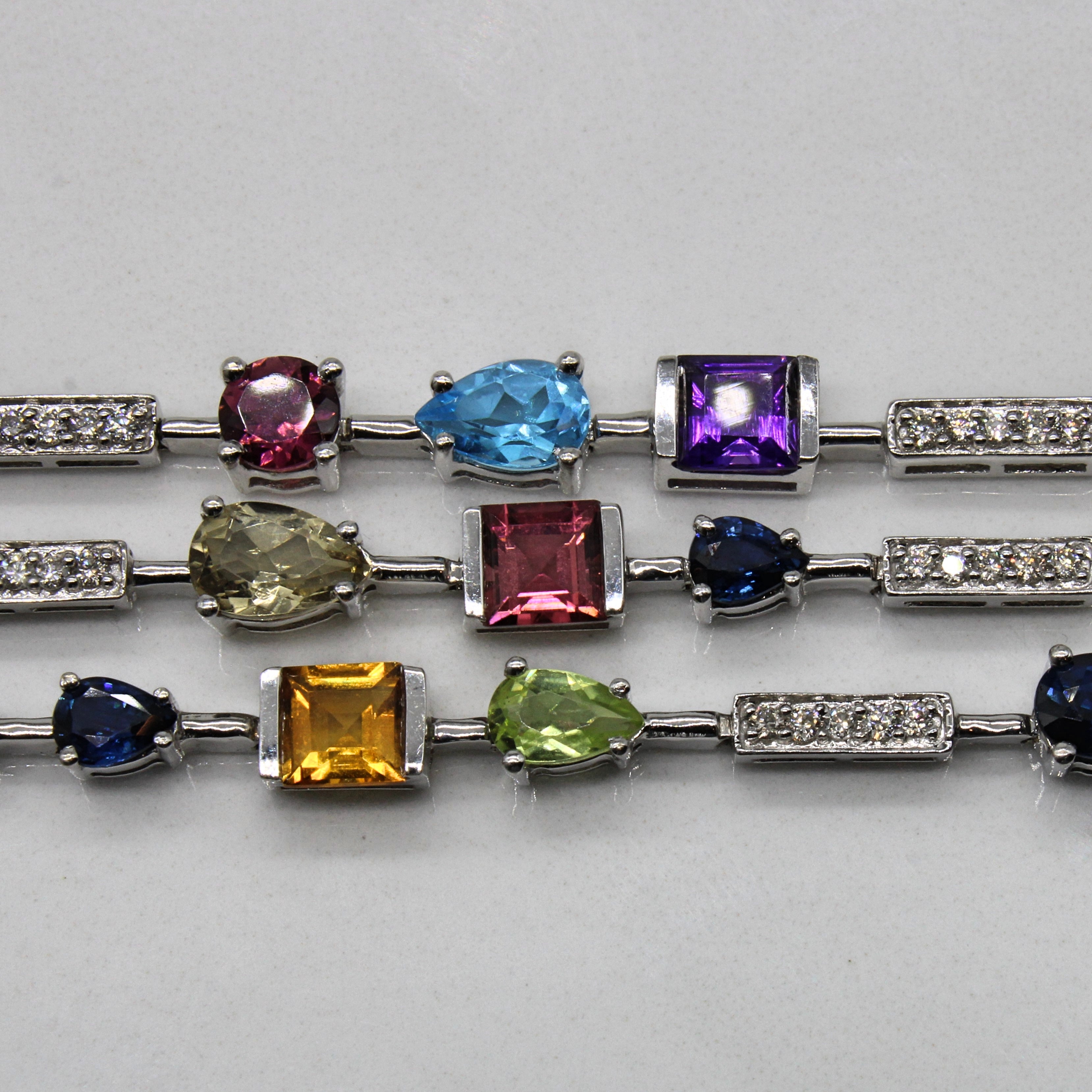 Multi Gem Bracelet | 13.34ctw | 8" |