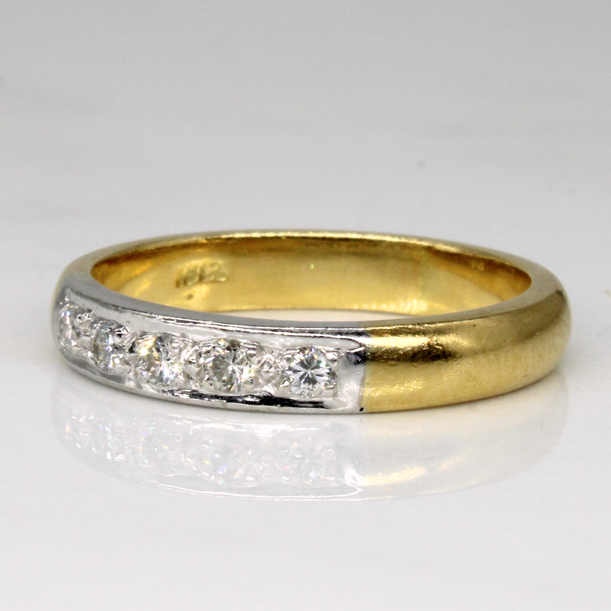 Two Tone Diamond Band | 0.10ctw | SZ 7.5 |