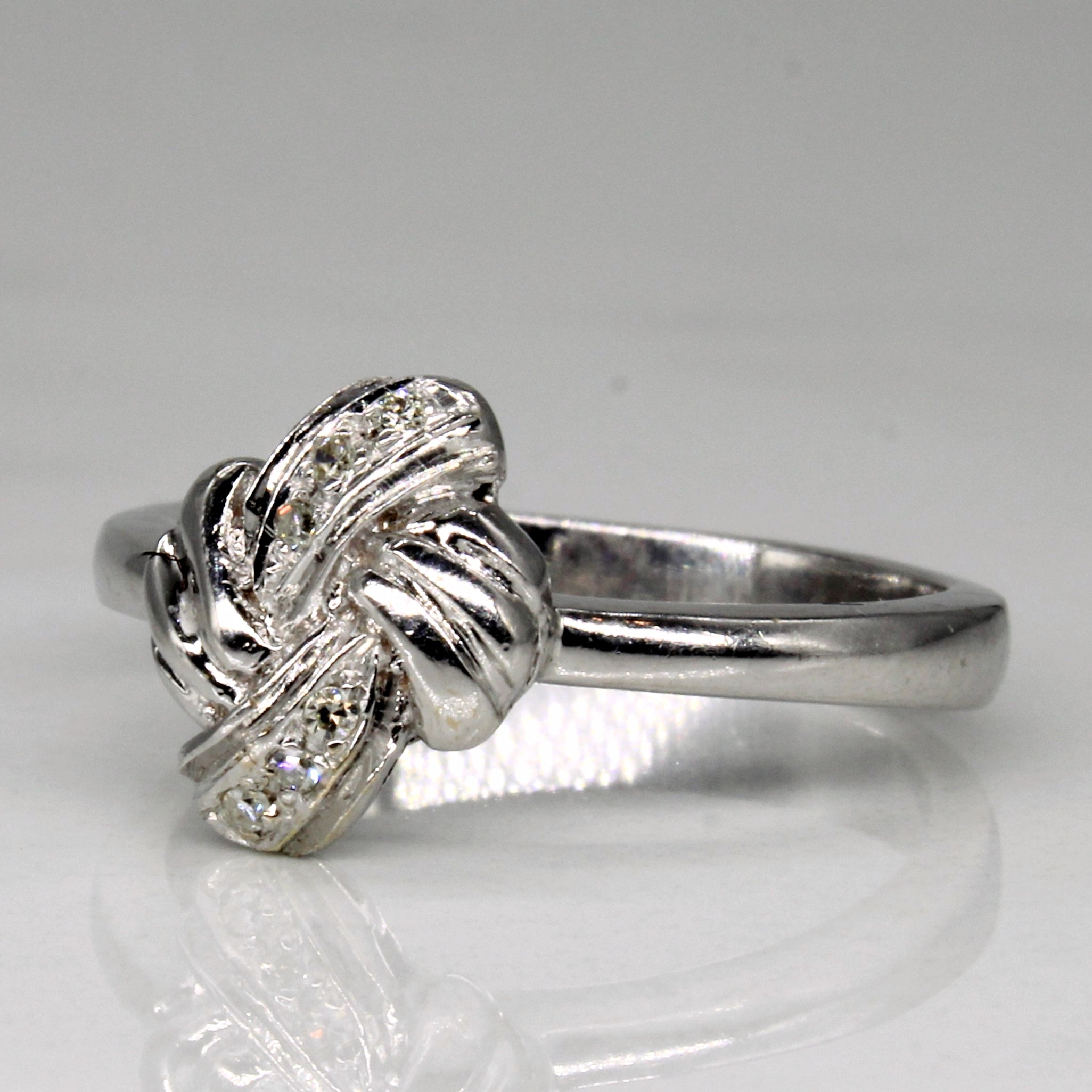 Diamond Knot Ring | 0.03ctw | SZ 6.5 |