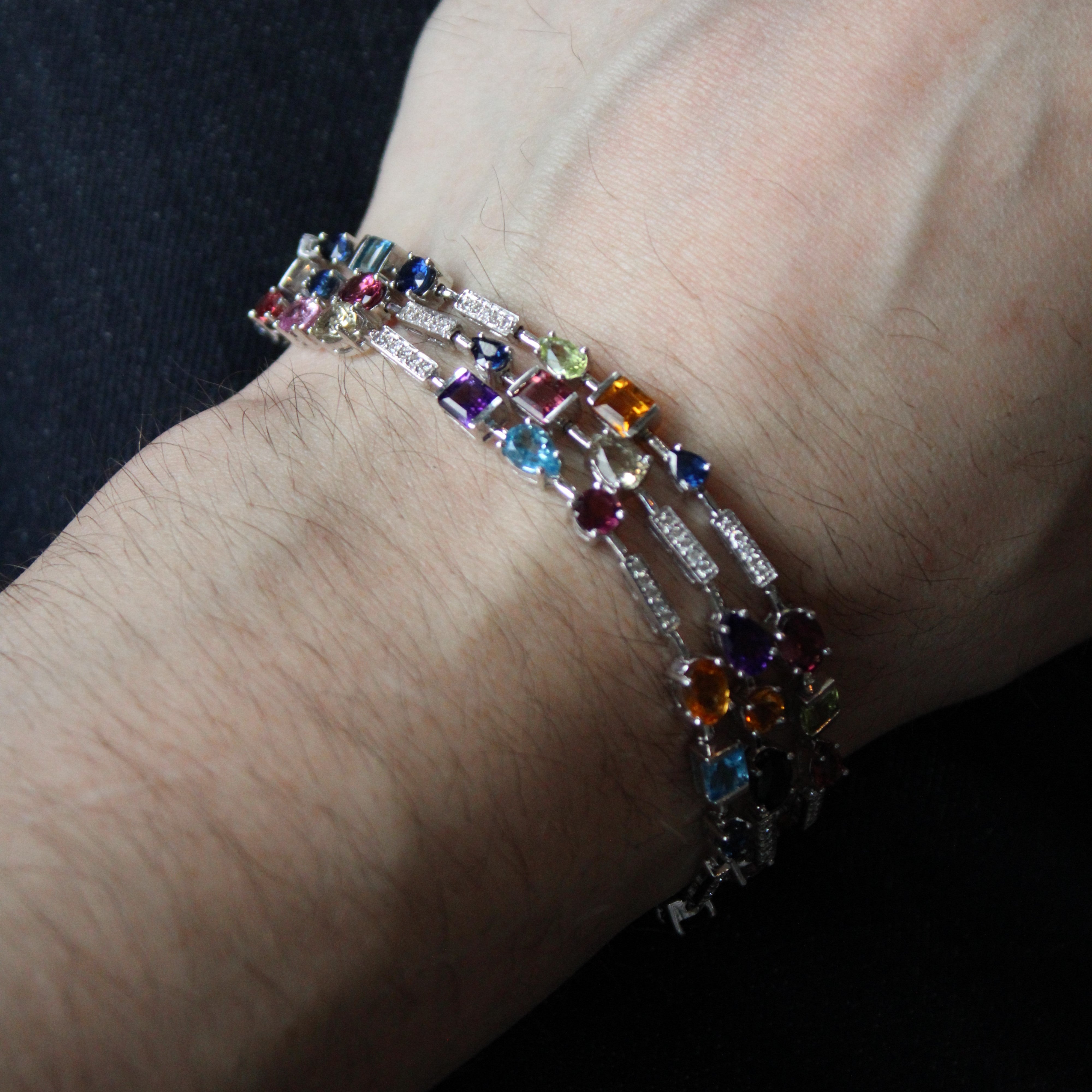 Multi Gem Bracelet | 13.34ctw | 8" |