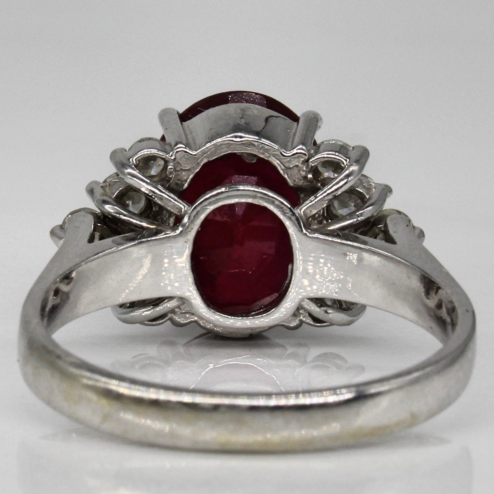 Ruby & Diamond Ring | 5.15ct, 0.60ctw | SZ 8 |