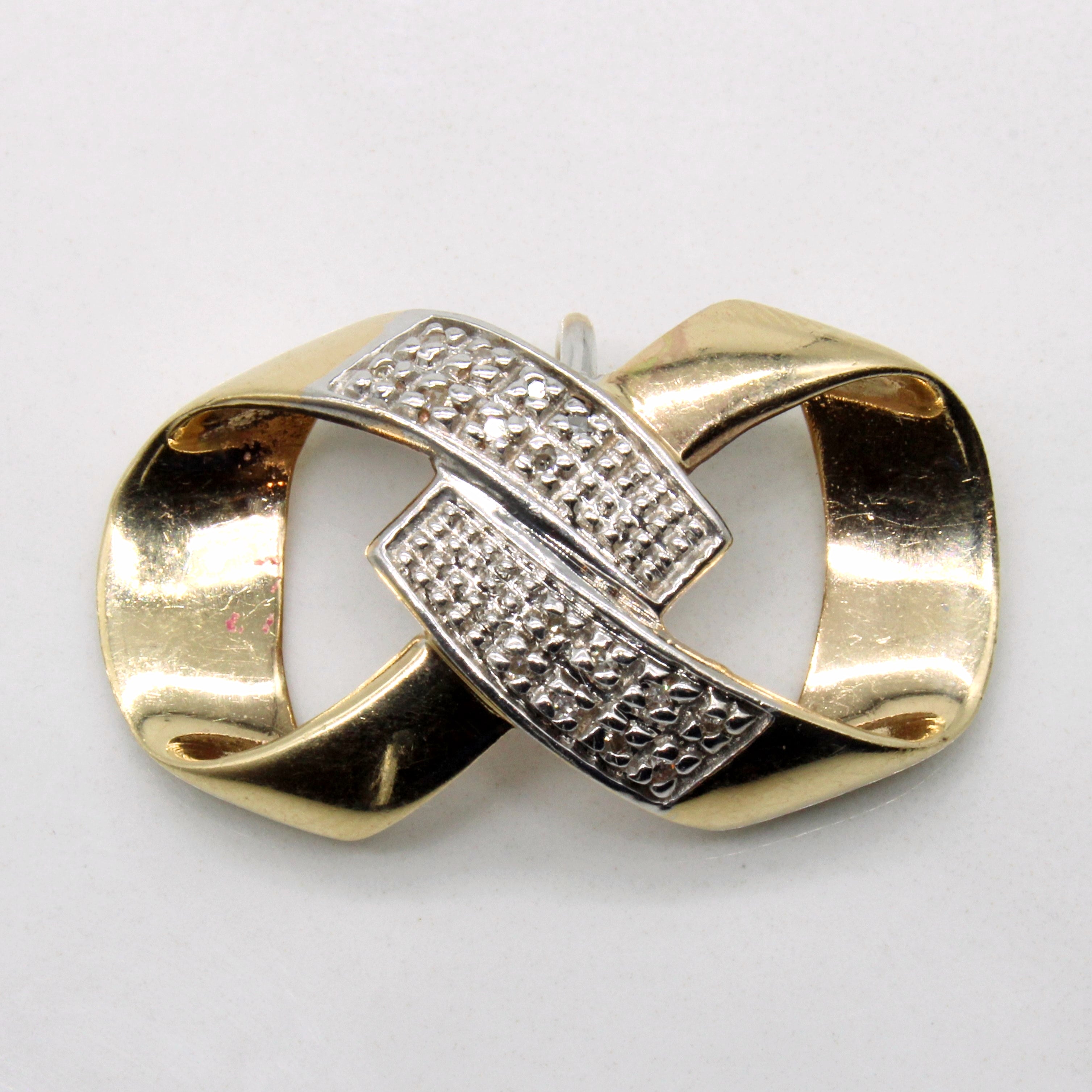 Diamond Infinity Ribbon Pendant | 0.03ctw |