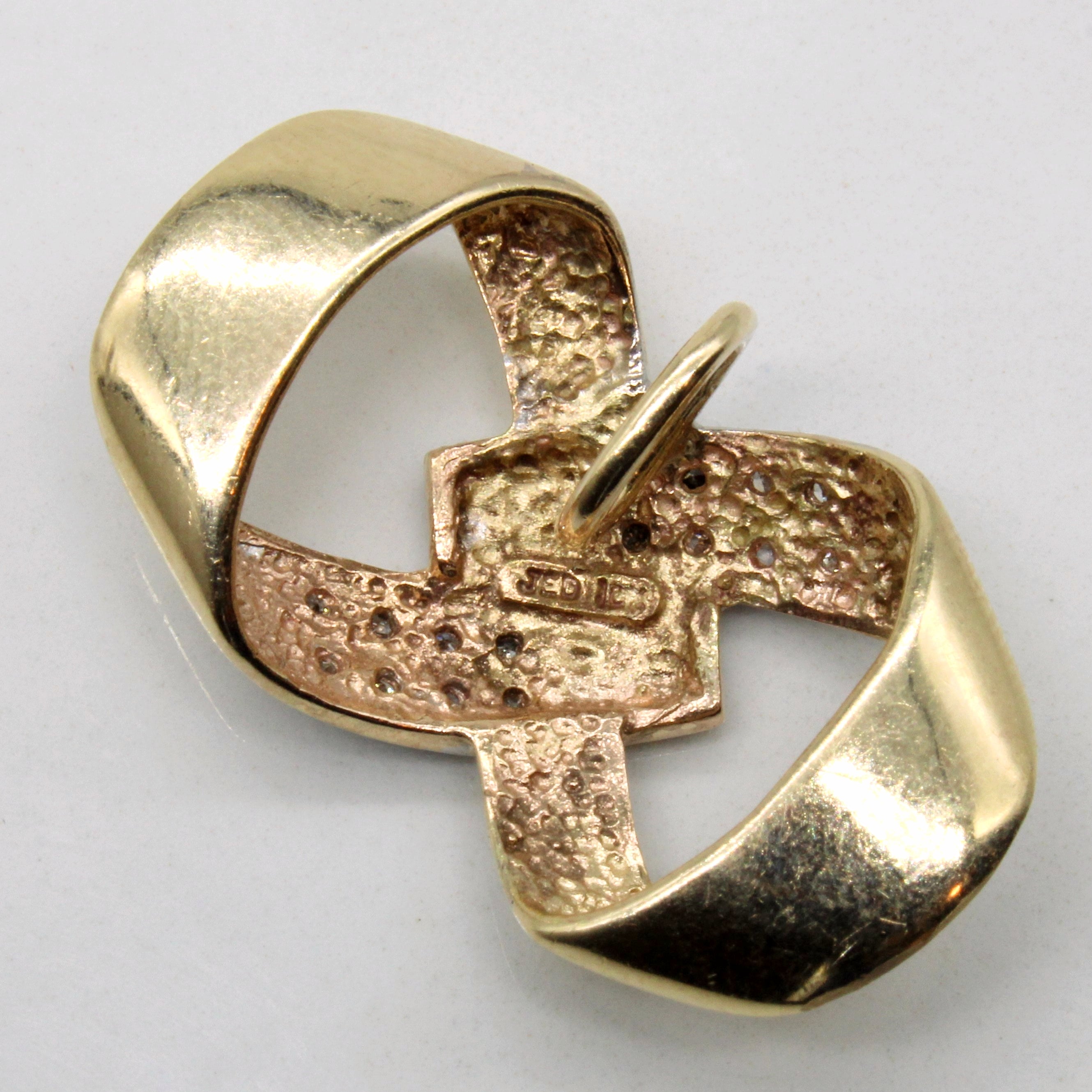 Diamond Infinity Ribbon Pendant | 0.03ctw |