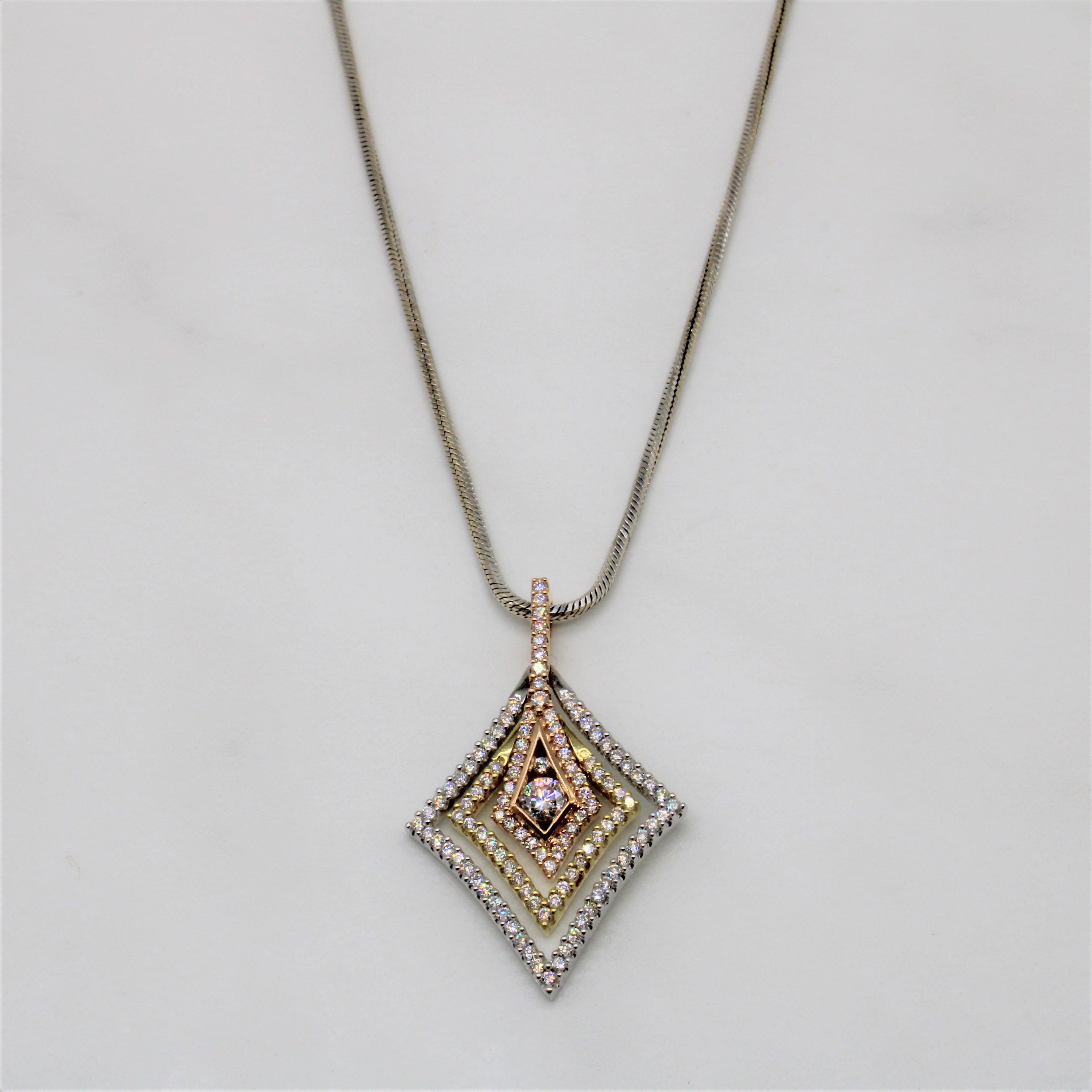 Simon G' Radiant Diamond Necklace | 1.00ctw | 17" |
