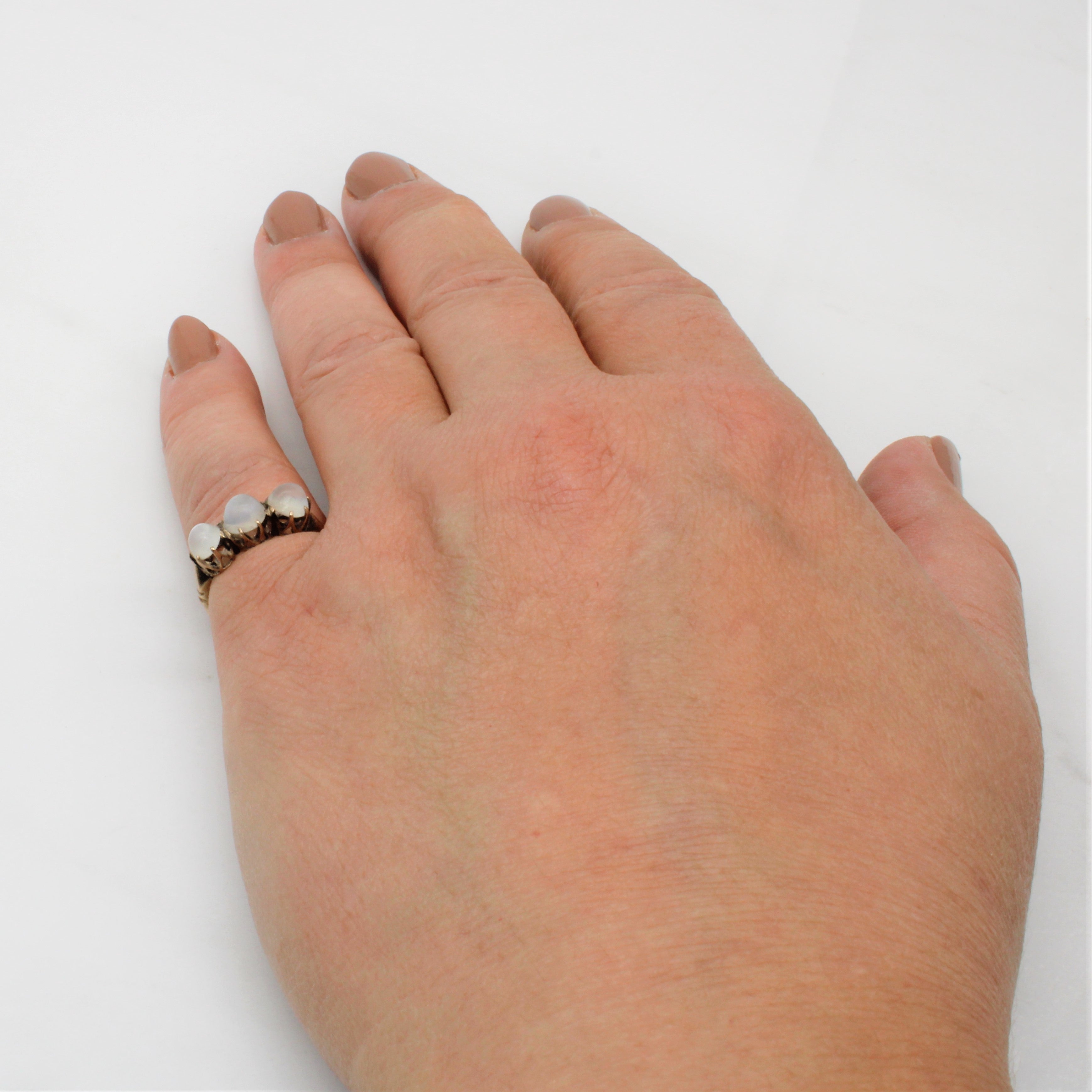 Victorian Era Moonstone Ring | 2.10ctw | SZ 5.25 |