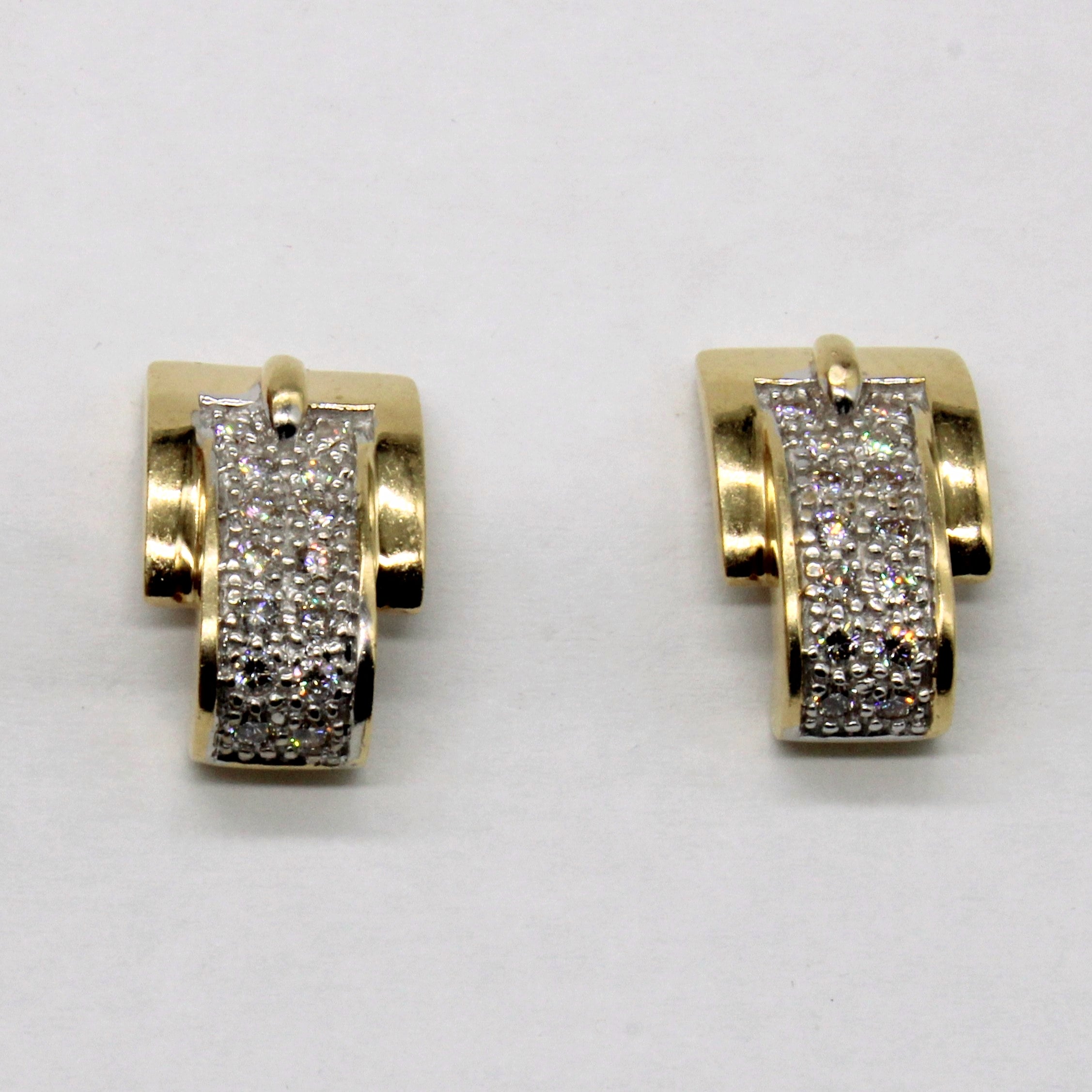 Diamond Buckle Earrings | 0.48ctw |