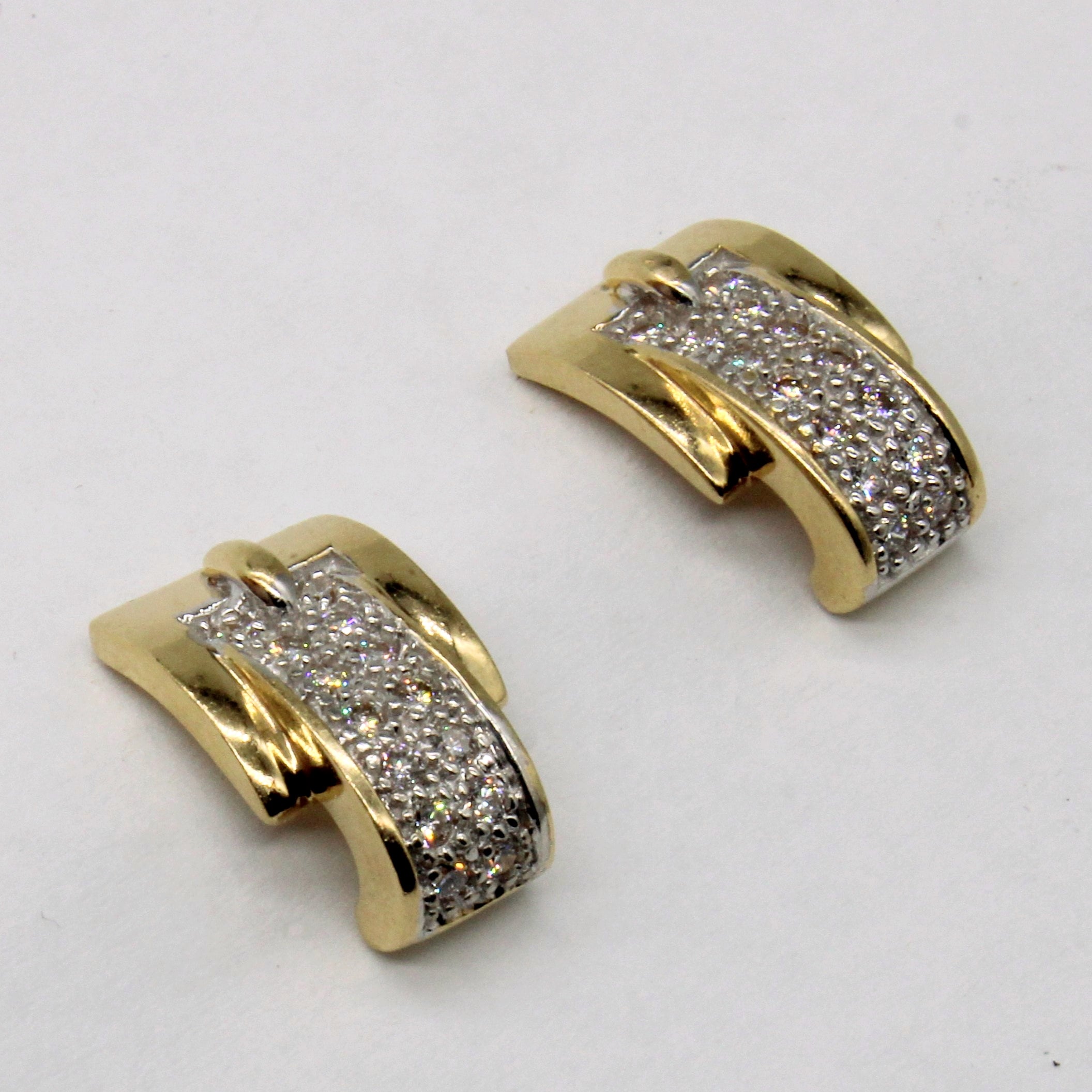 Diamond Buckle Earrings | 0.48ctw |