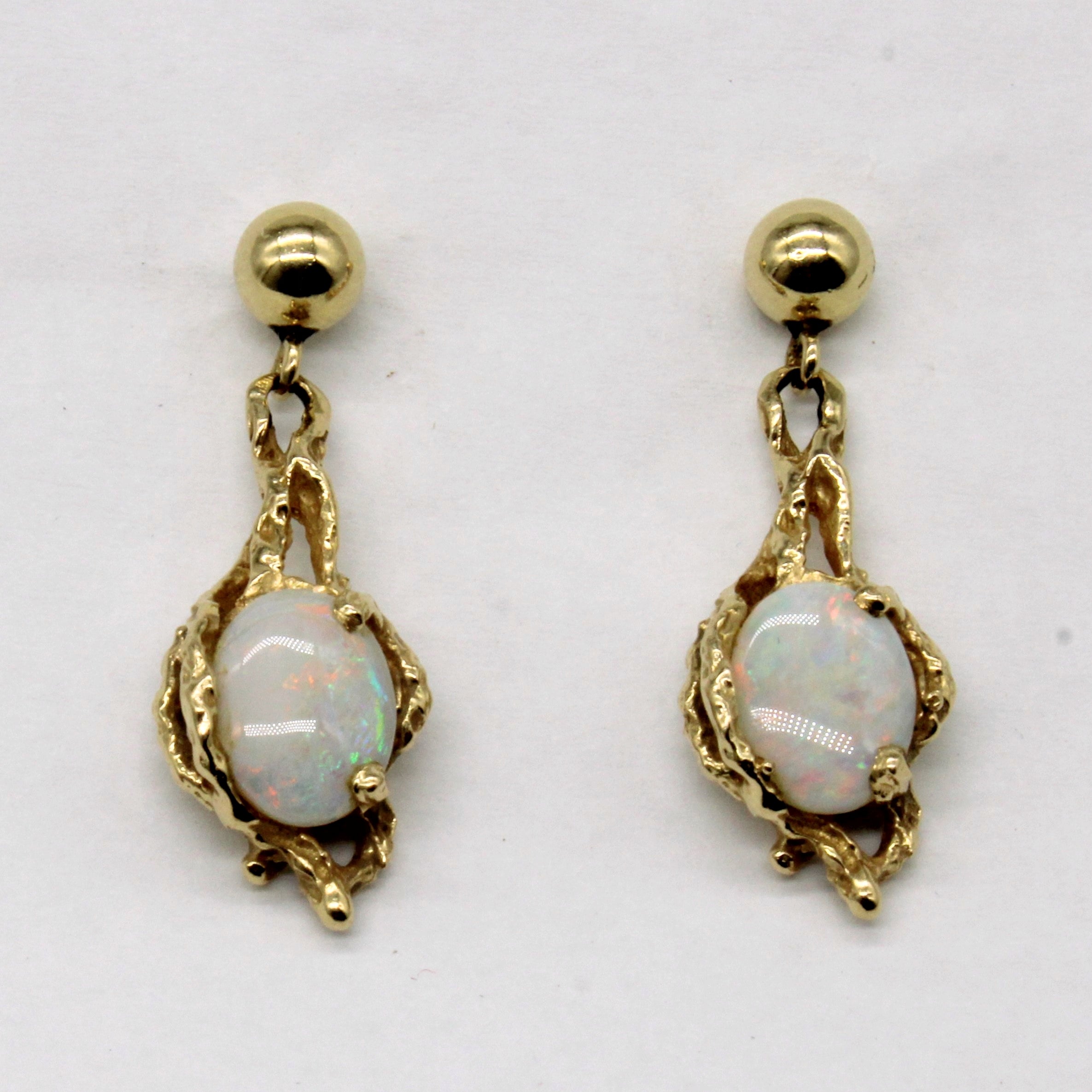 Boucles d'oreilles pendantes en opale | 1,50 ct |