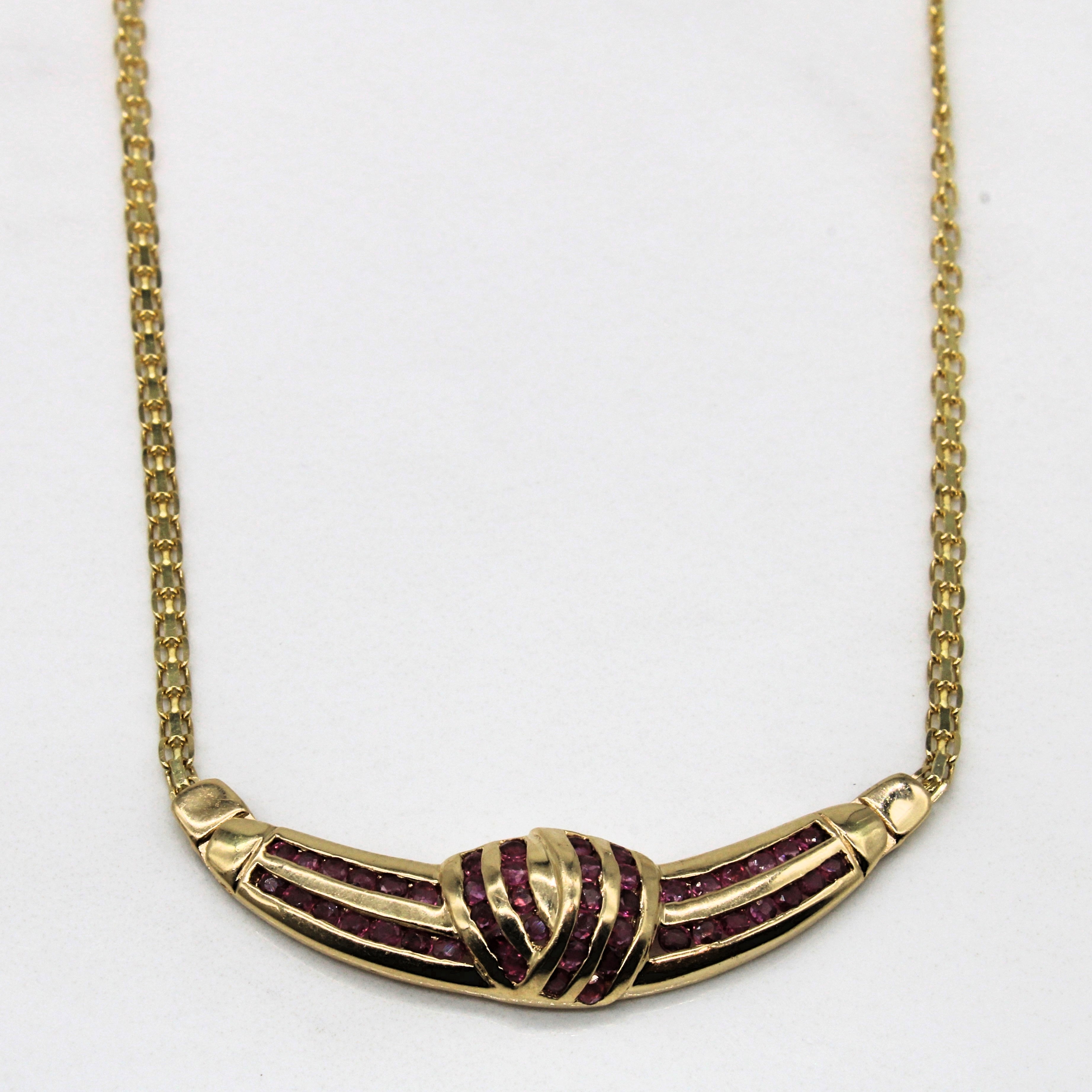 Collier Ruby Scoop | 0,70 ct | 45,7 cm |