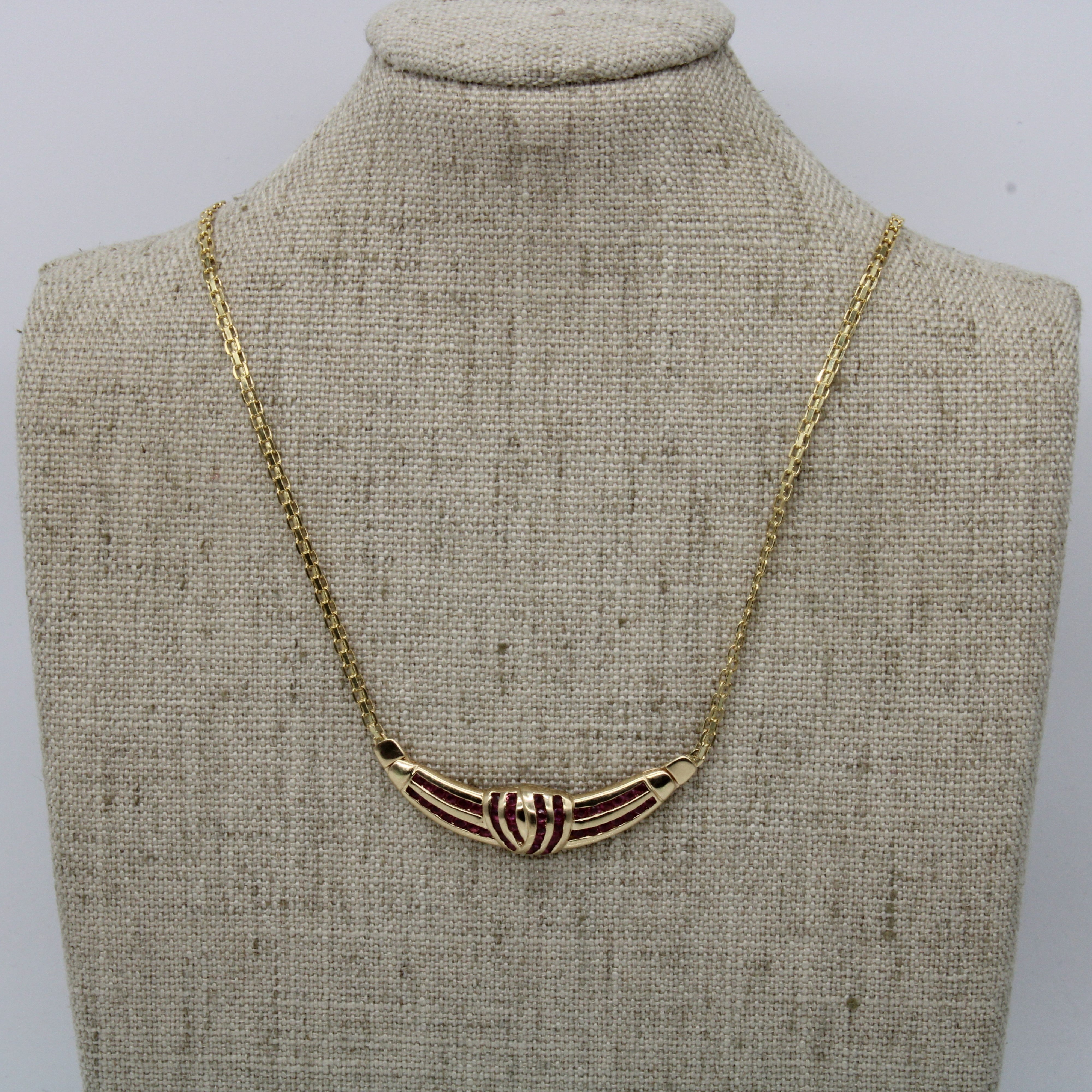 Collier Ruby Scoop | 0,70 ct | 45,7 cm |