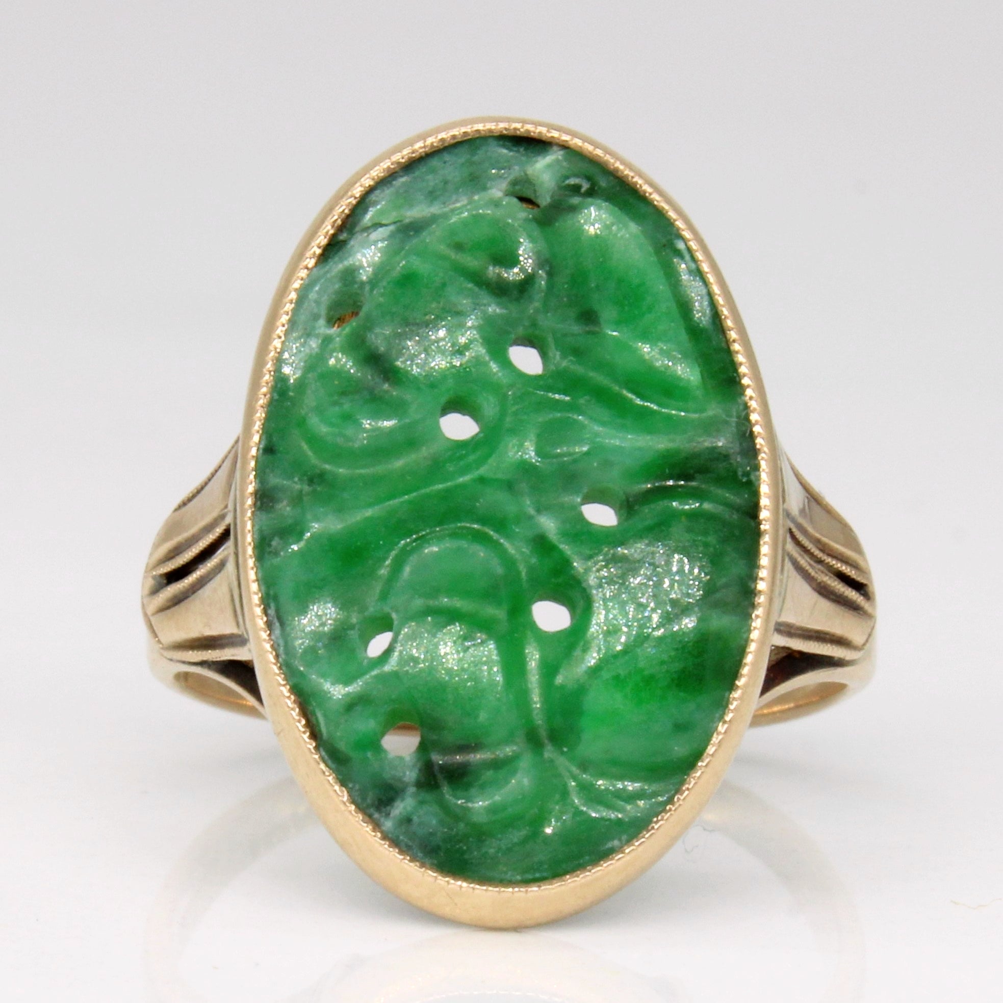 Nephrite ring on sale