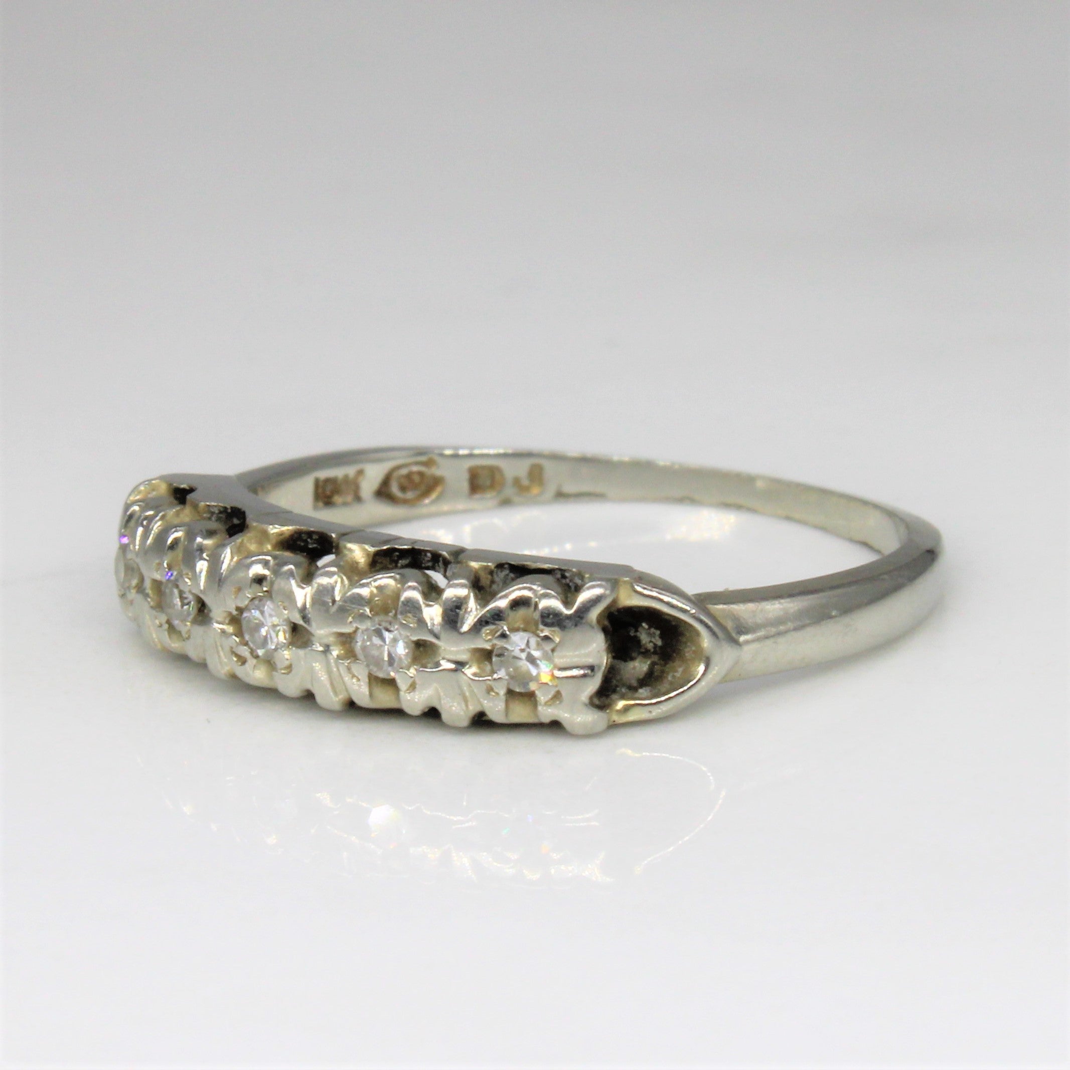 Illusion Set Diamond Band | 0.05ctw | SZ 6 |