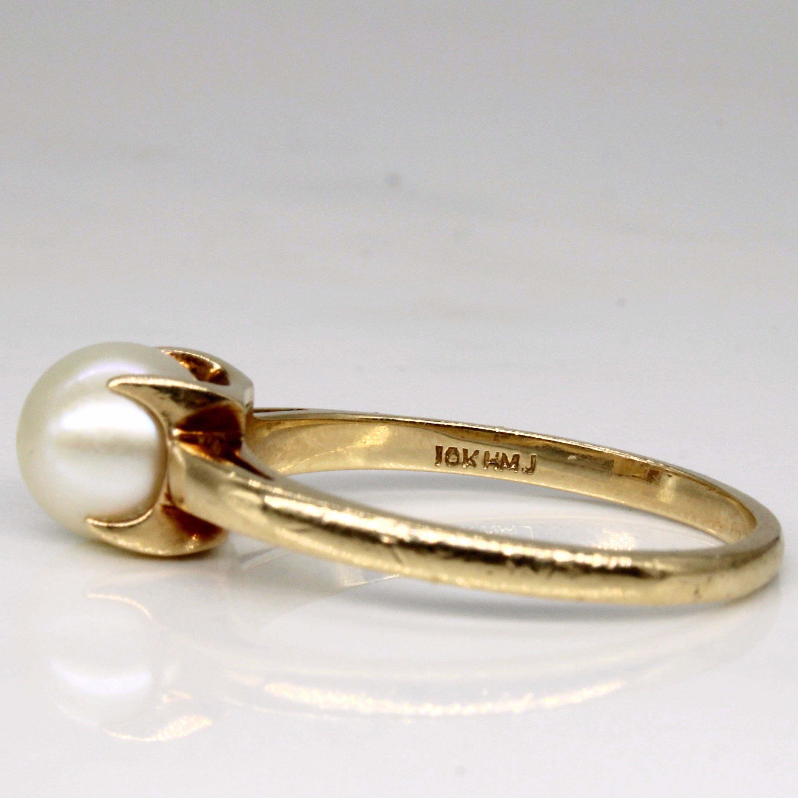 Pearl Claw Set Ring | SZ 8.25 |
