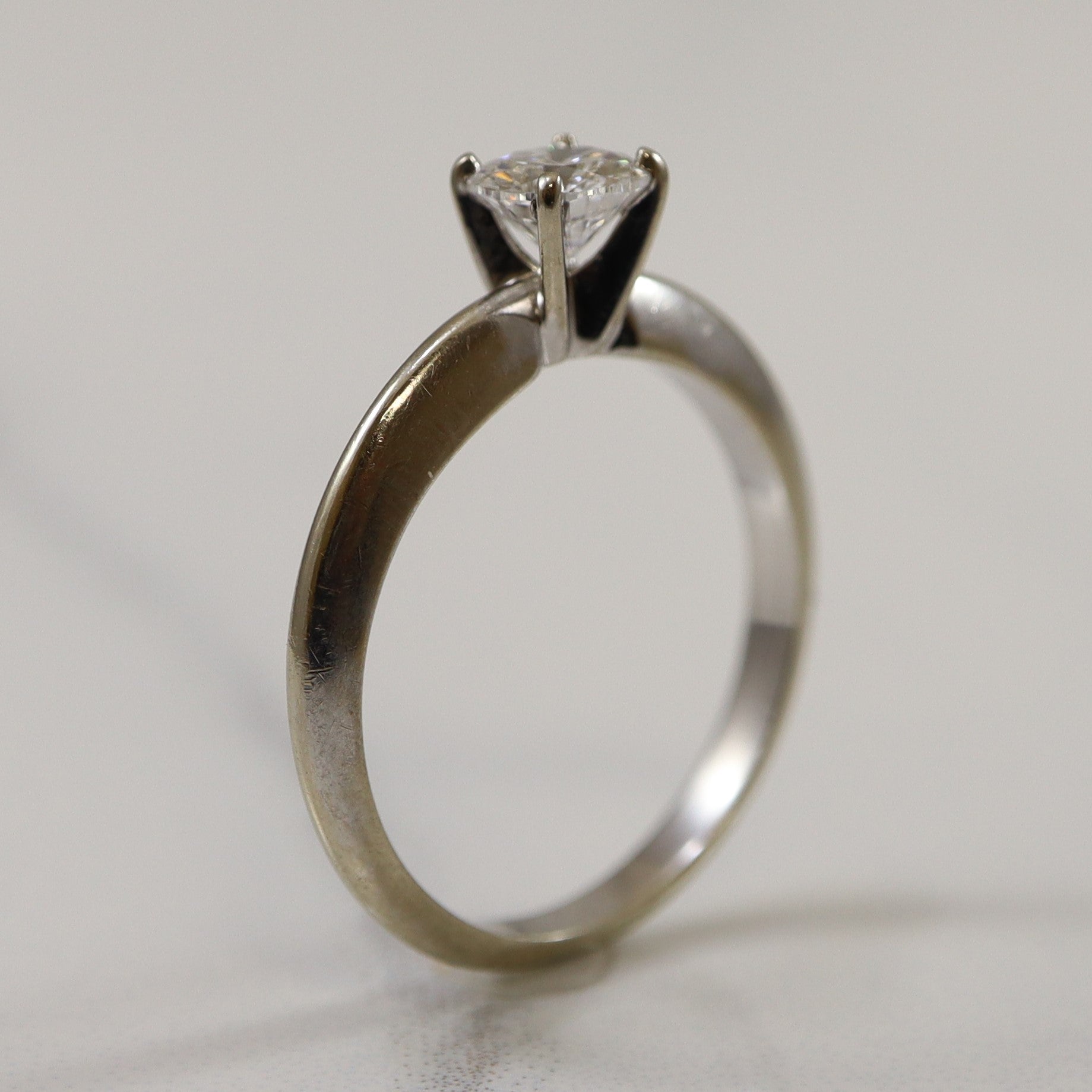 Bague solitaire diamant à bords tranchants | 0,48 ct | Taille 6,5 |