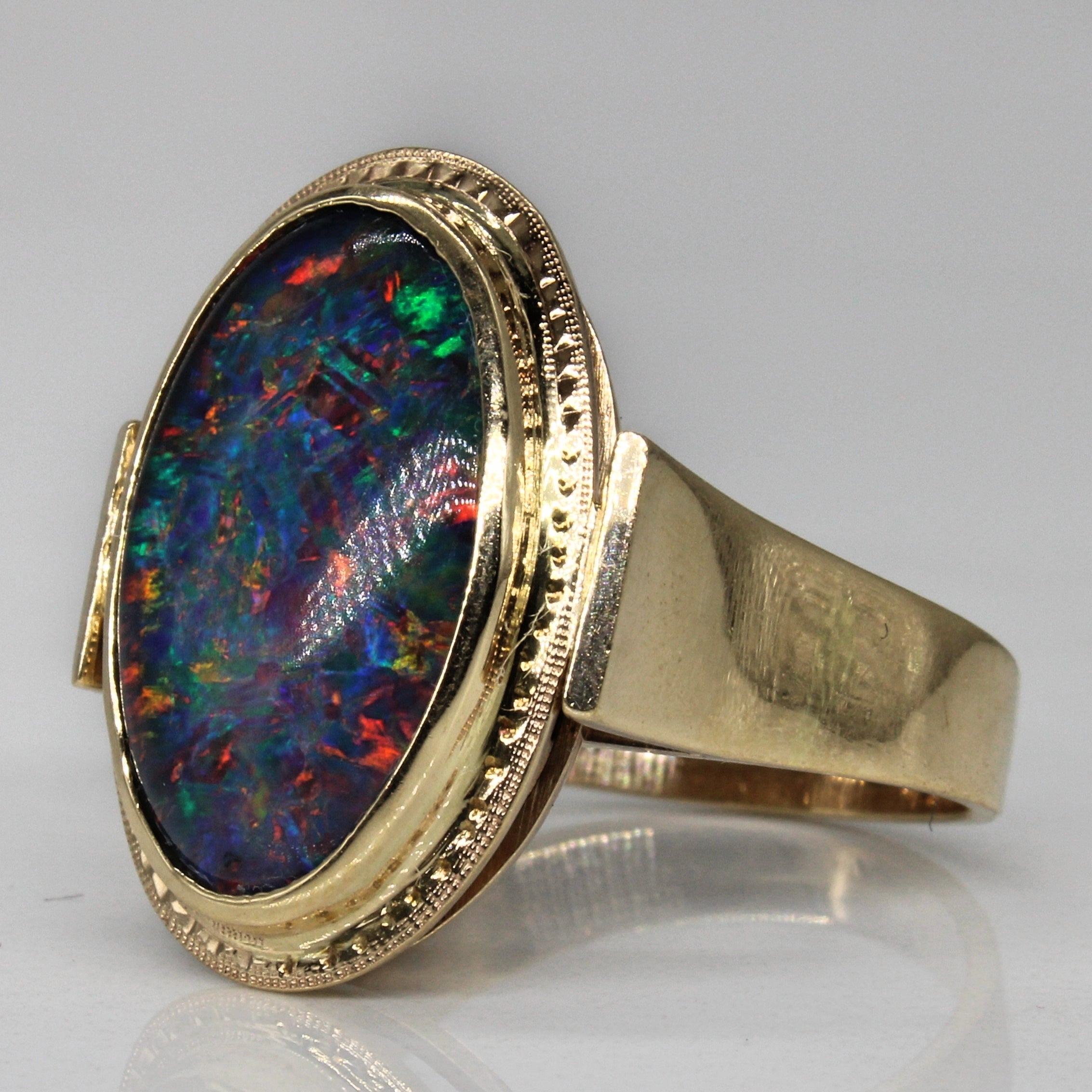 Triplet Opal Cocktail Ring | 4.50ct | SZ 6.75 |