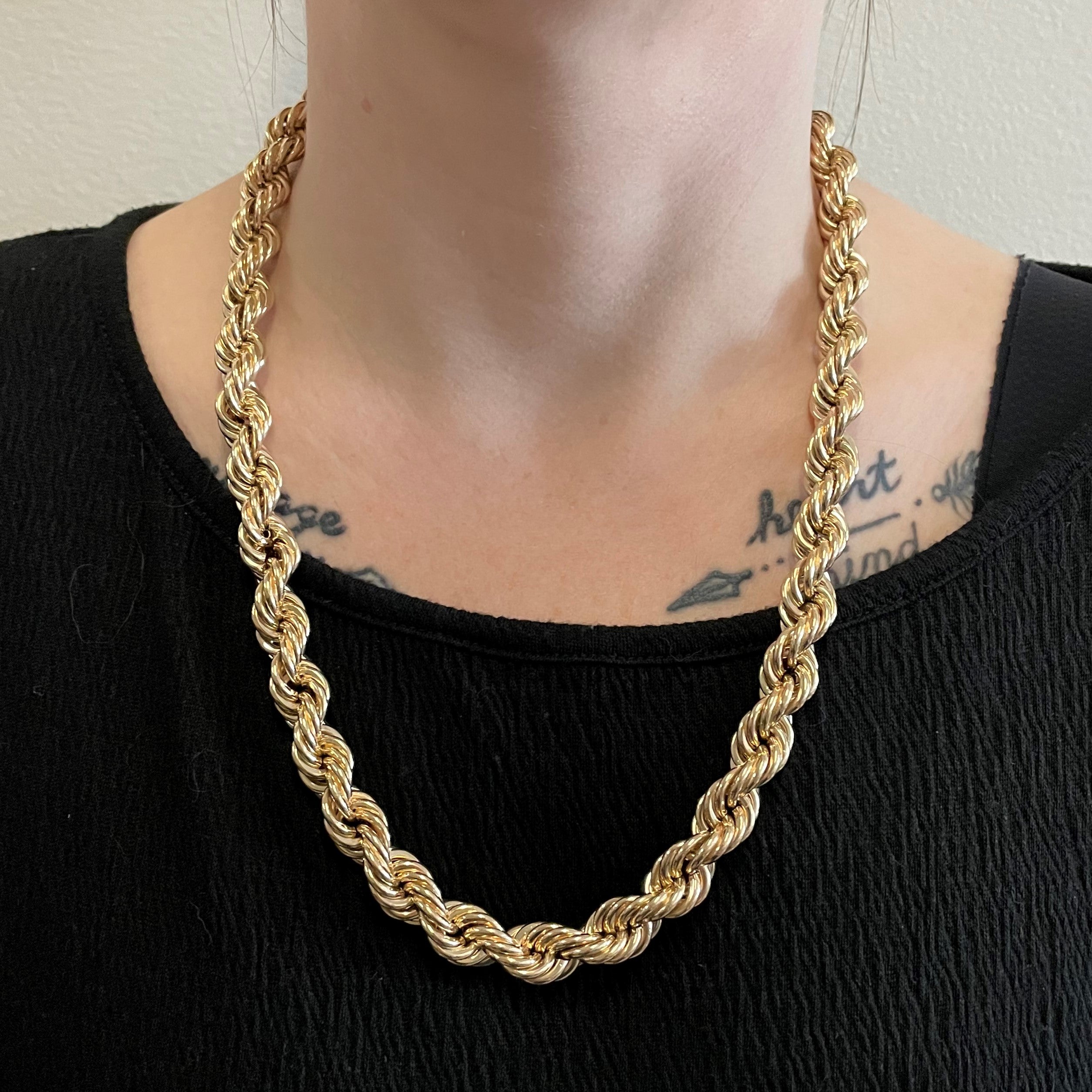 10k Yellow Gold Heavy Rope Chain | 22" |