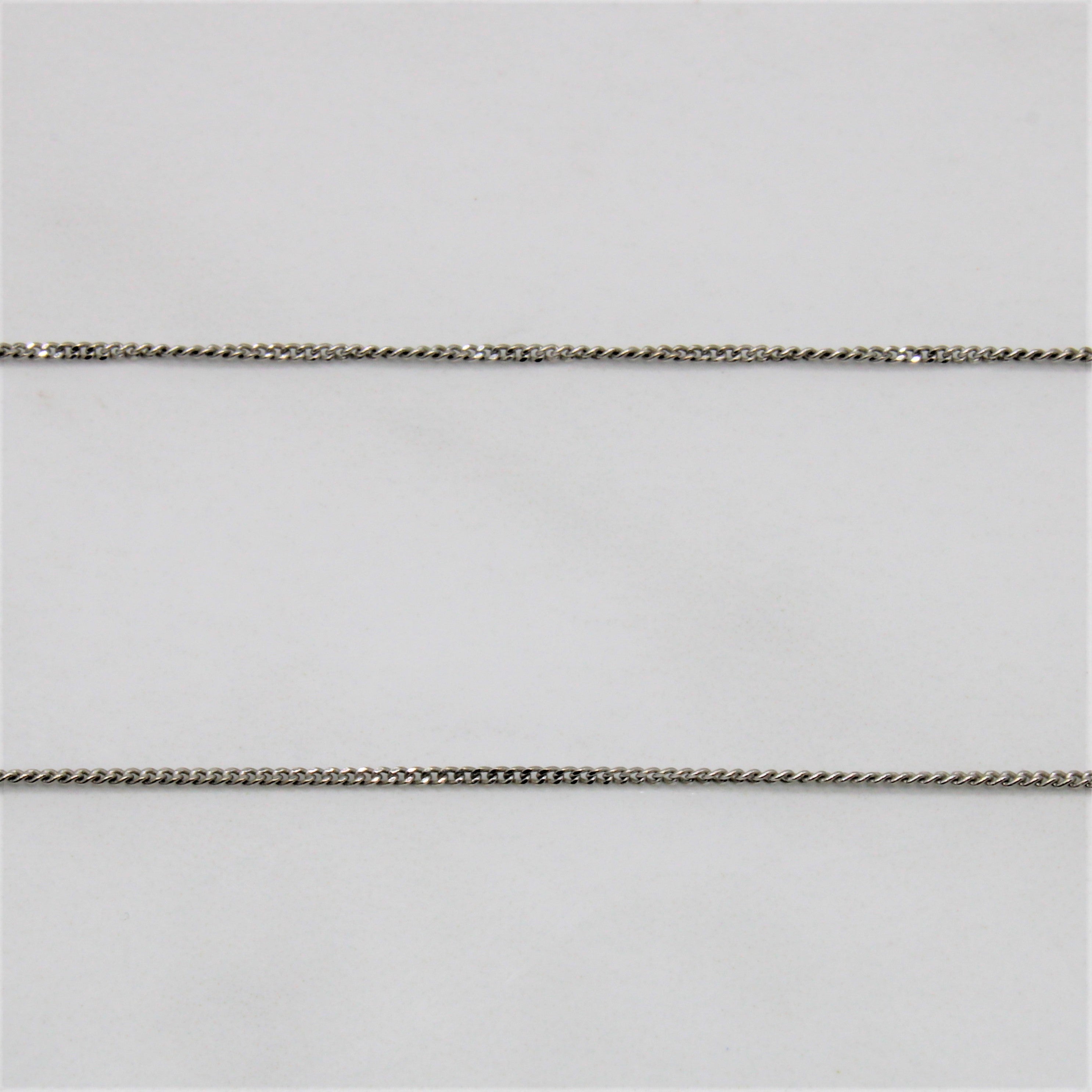 Two Tone Diamond Bypass Necklace | 0.28ctw | 18" |