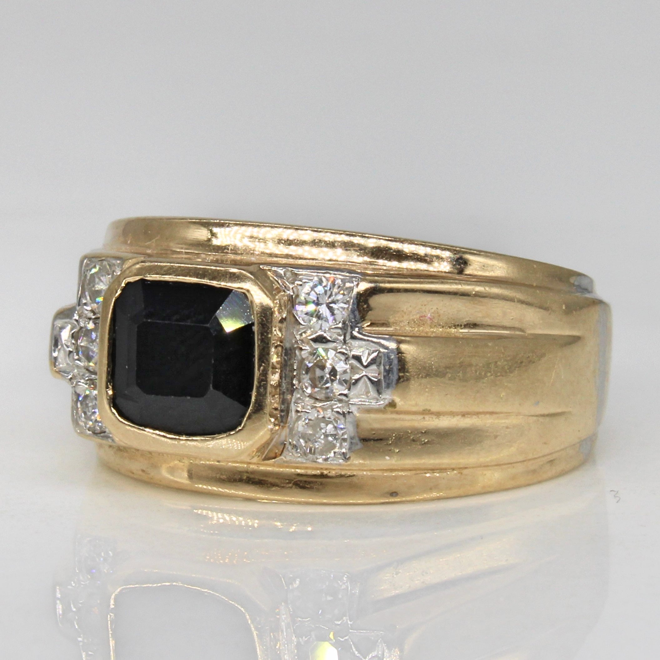 Sapphire & Diamond Cocktail Ring | 1.75ct, 0.18ctw | SZ 8 |