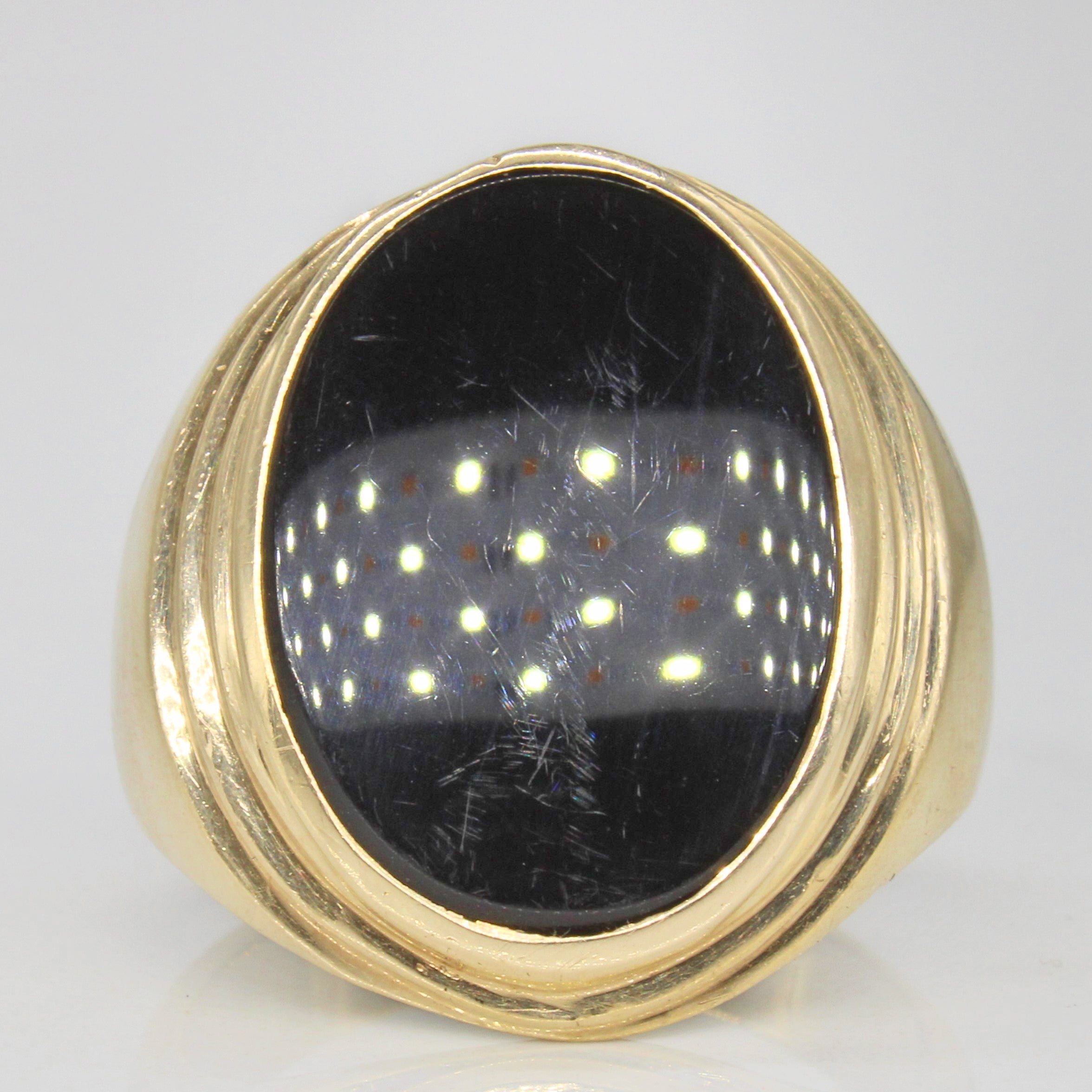 Onyx Cocktail Ring | 5.00ct | SZ 10.25 |