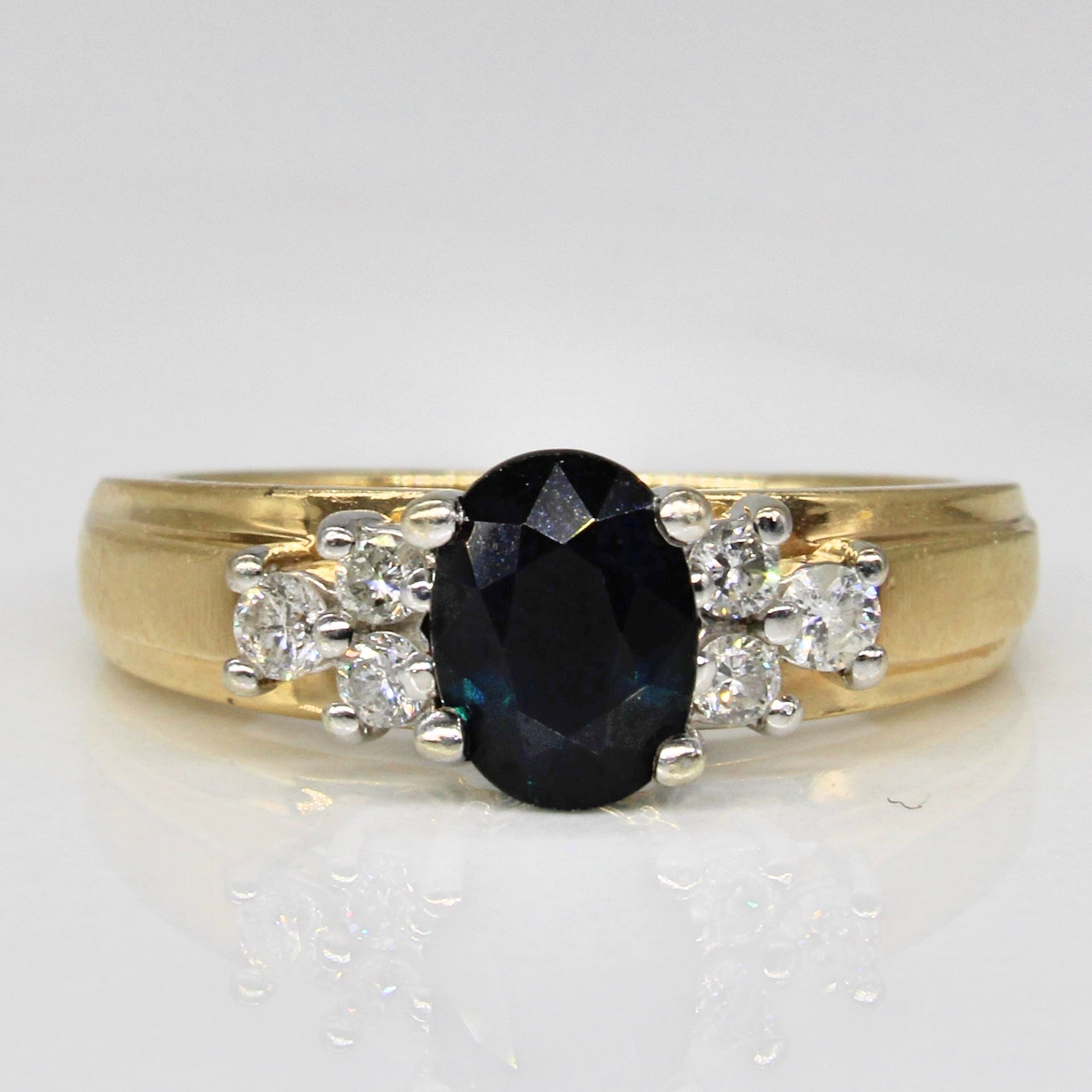 Sapphire & Diamond Engagement Ring | 0.98ct, 0.17ctw | SZ 5.75 |