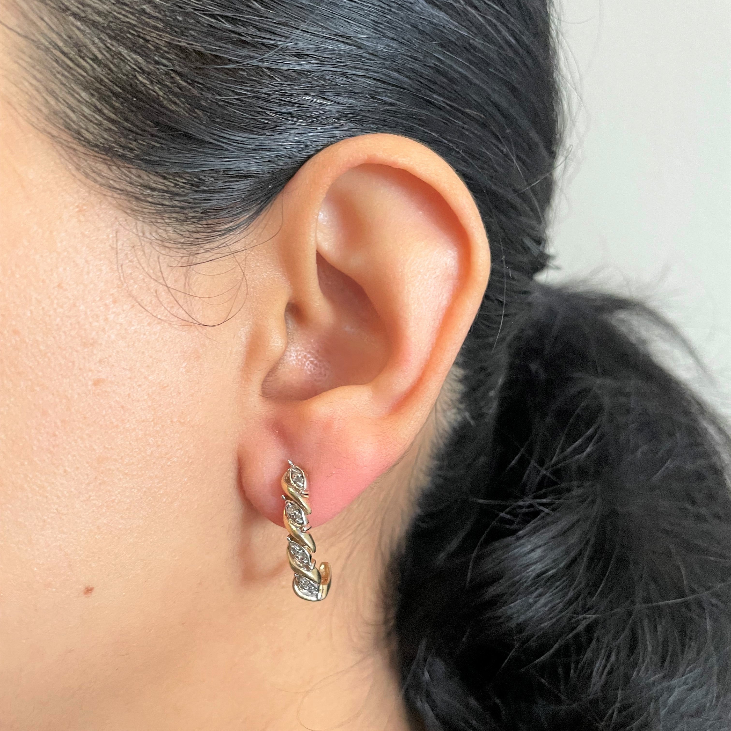 Cluster Diamond Earrings | 0.08ctw |