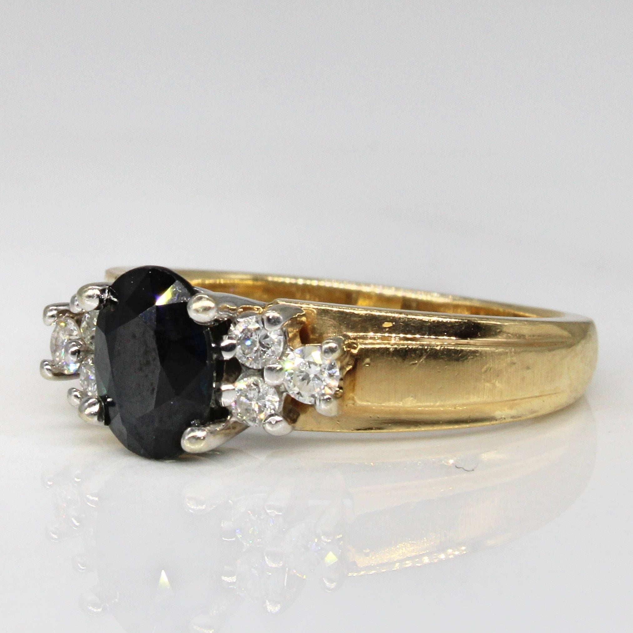 Sapphire & Diamond Engagement Ring | 0.98ct, 0.17ctw | SZ 5.75 |