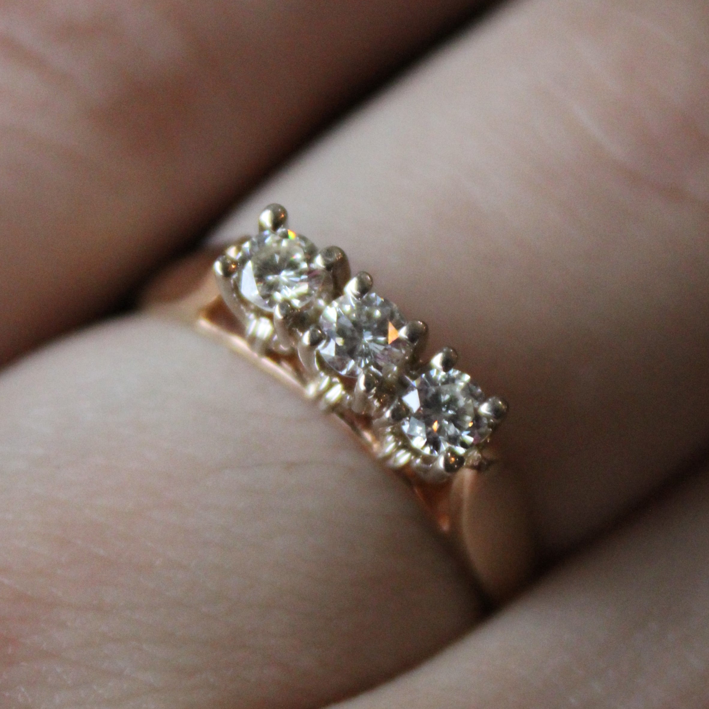 Three Stone Diamond Ring | 0.33ctw | SZ 7.25 |