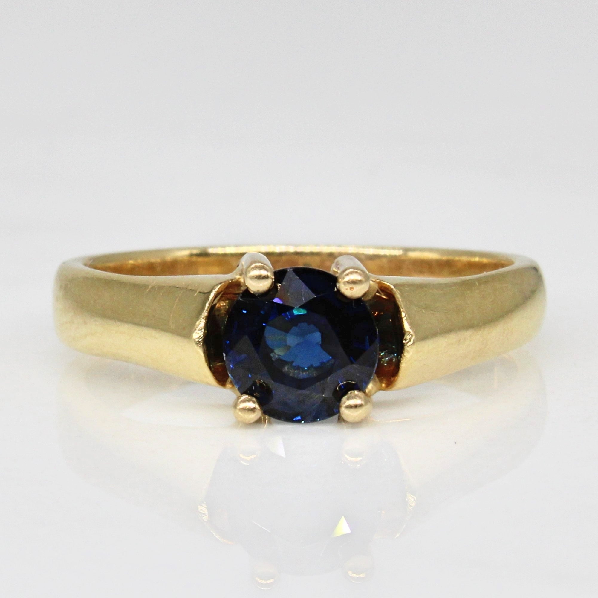 Synthetic Sapphire Ring | 0.90ct | SZ 7.75 |
