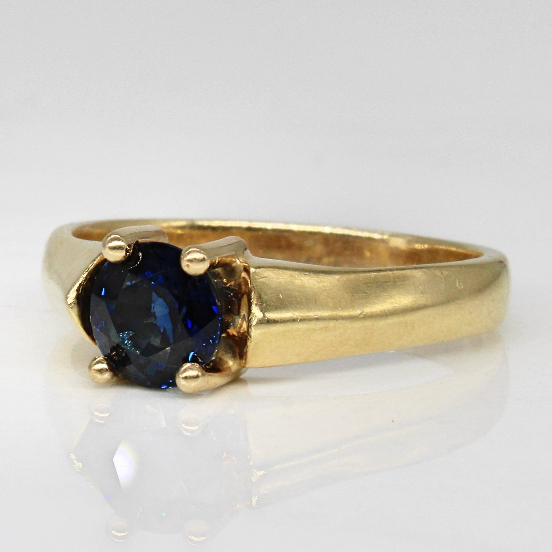 Synthetic Sapphire Ring | 0.90ct | SZ 7.75 |