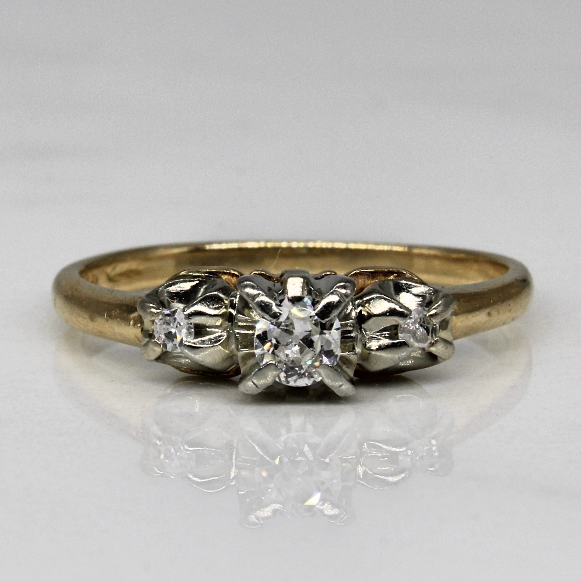 Diamond Three Stone Ring | 0.19ctw | SZ 7.25 |