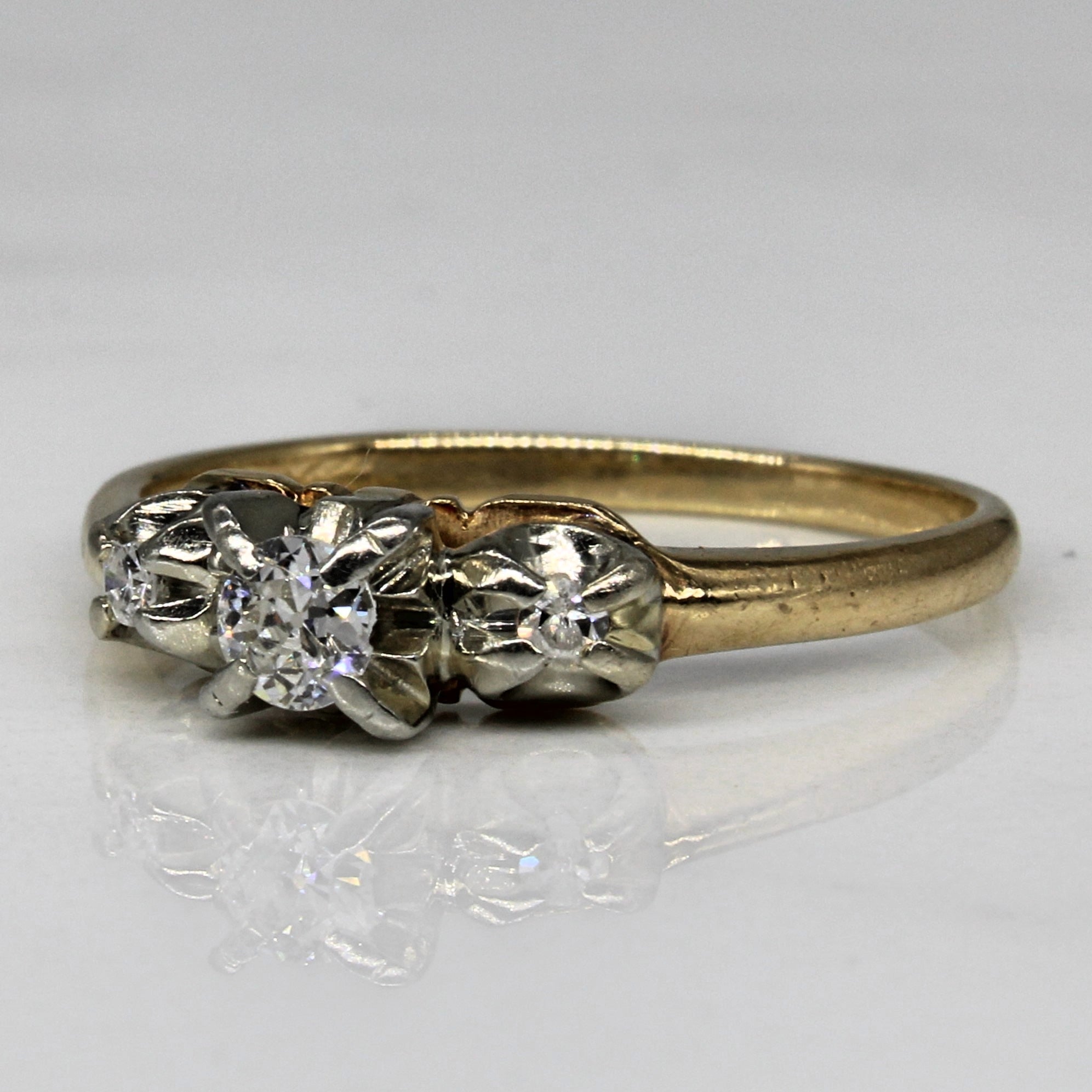Diamond Three Stone Ring | 0.19ctw | SZ 7.25 |
