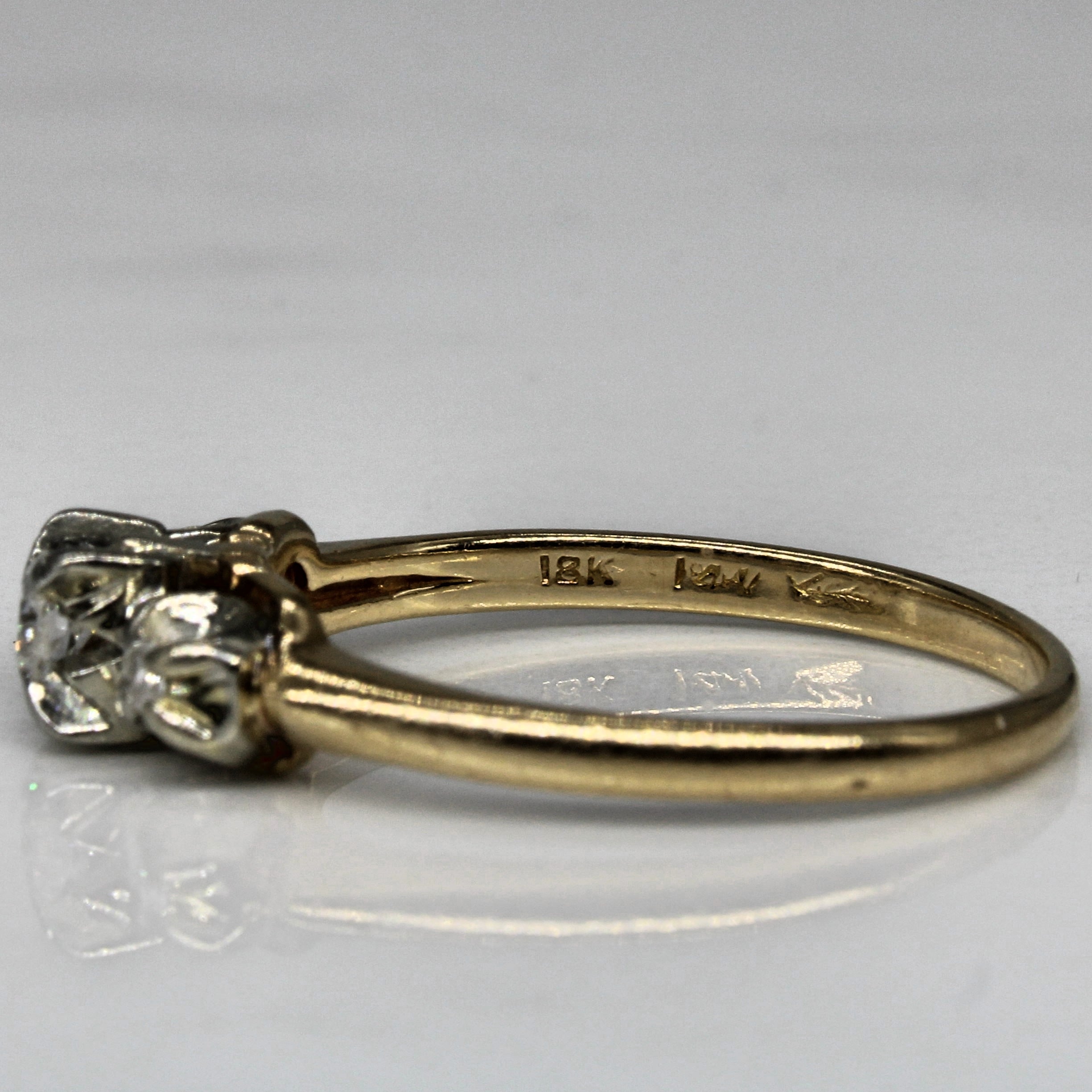 Diamond Three Stone Ring | 0.19ctw | SZ 7.25 |