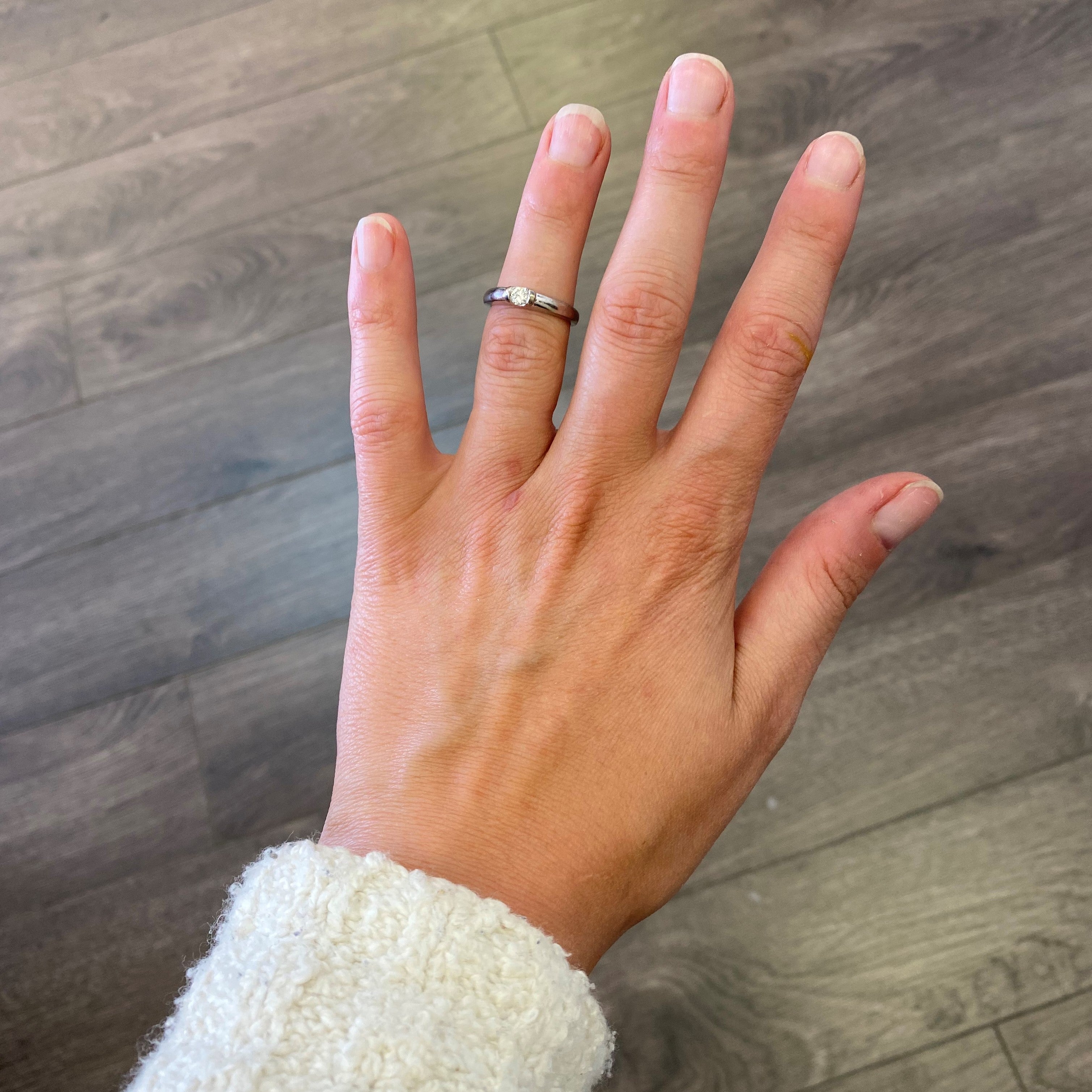 Birks' Tension Set Diamond Engagement Ring | 0.15ct | SZ 5 |