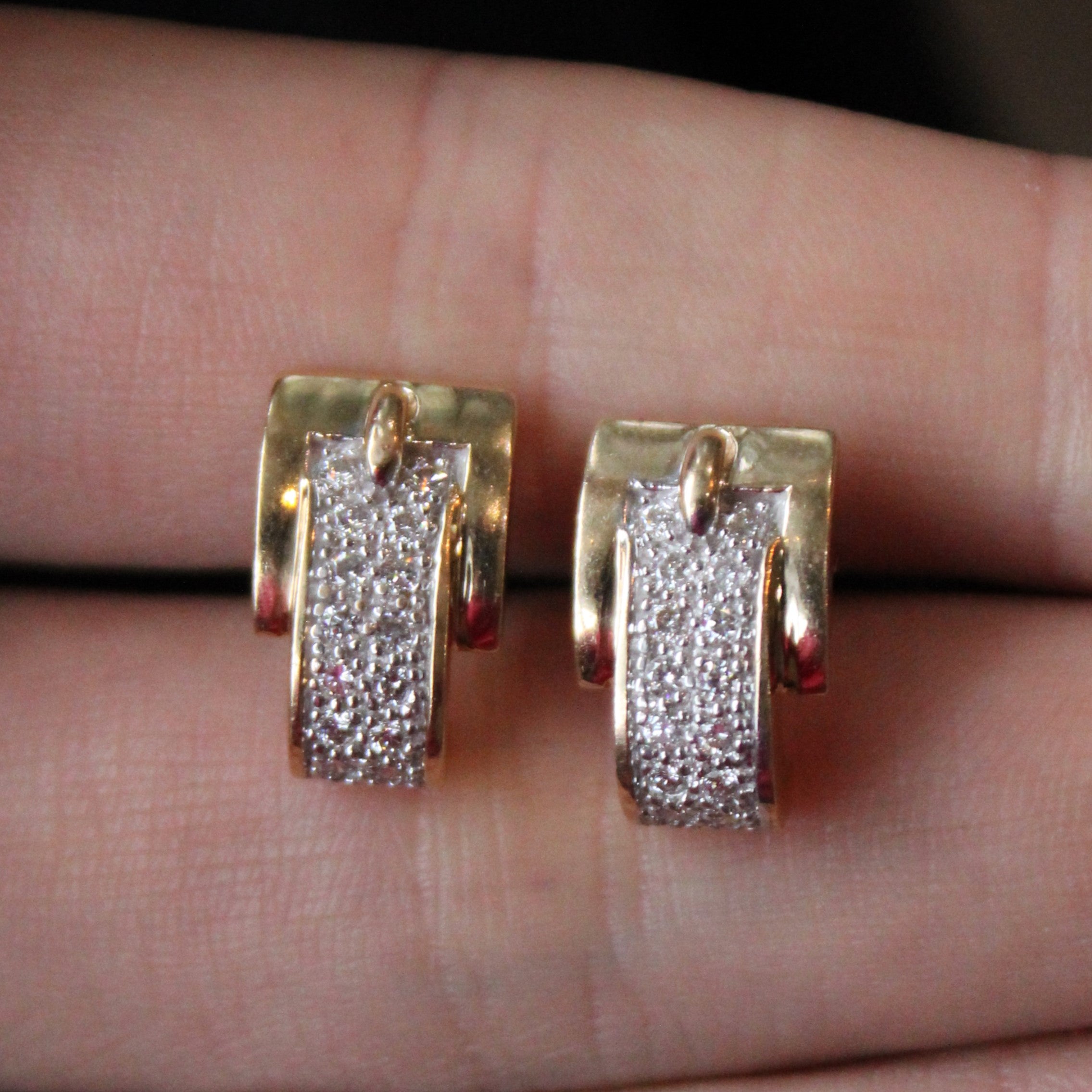 Diamond Buckle Earrings | 0.48ctw |