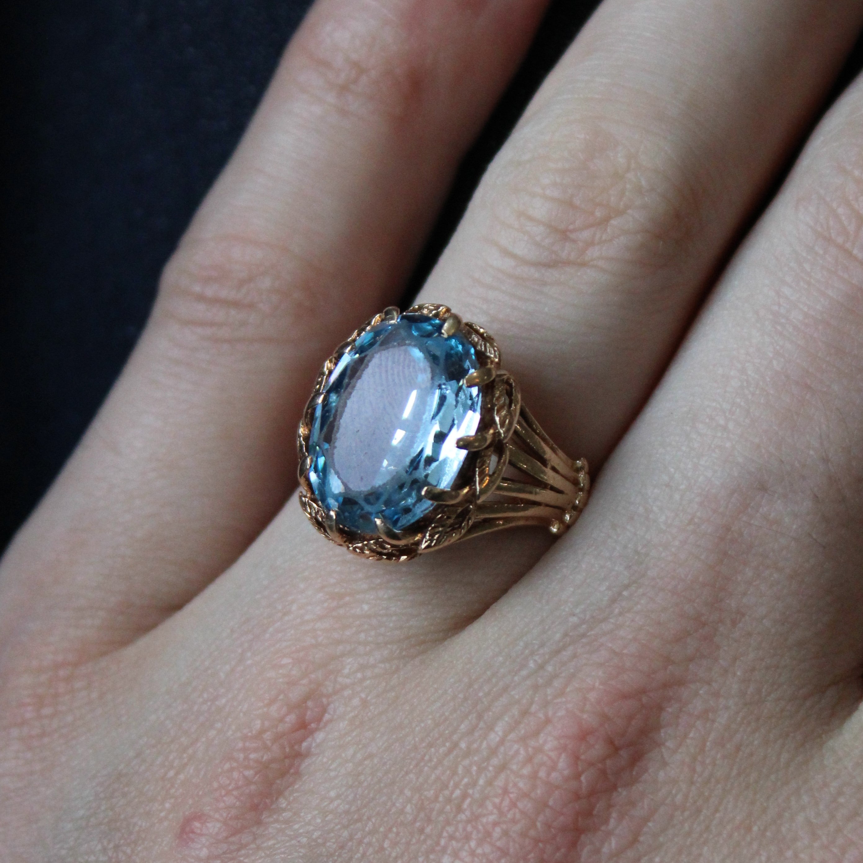 Synthetic Spinel Cocktail Ring | 7.00ct | SZ 7.5 |