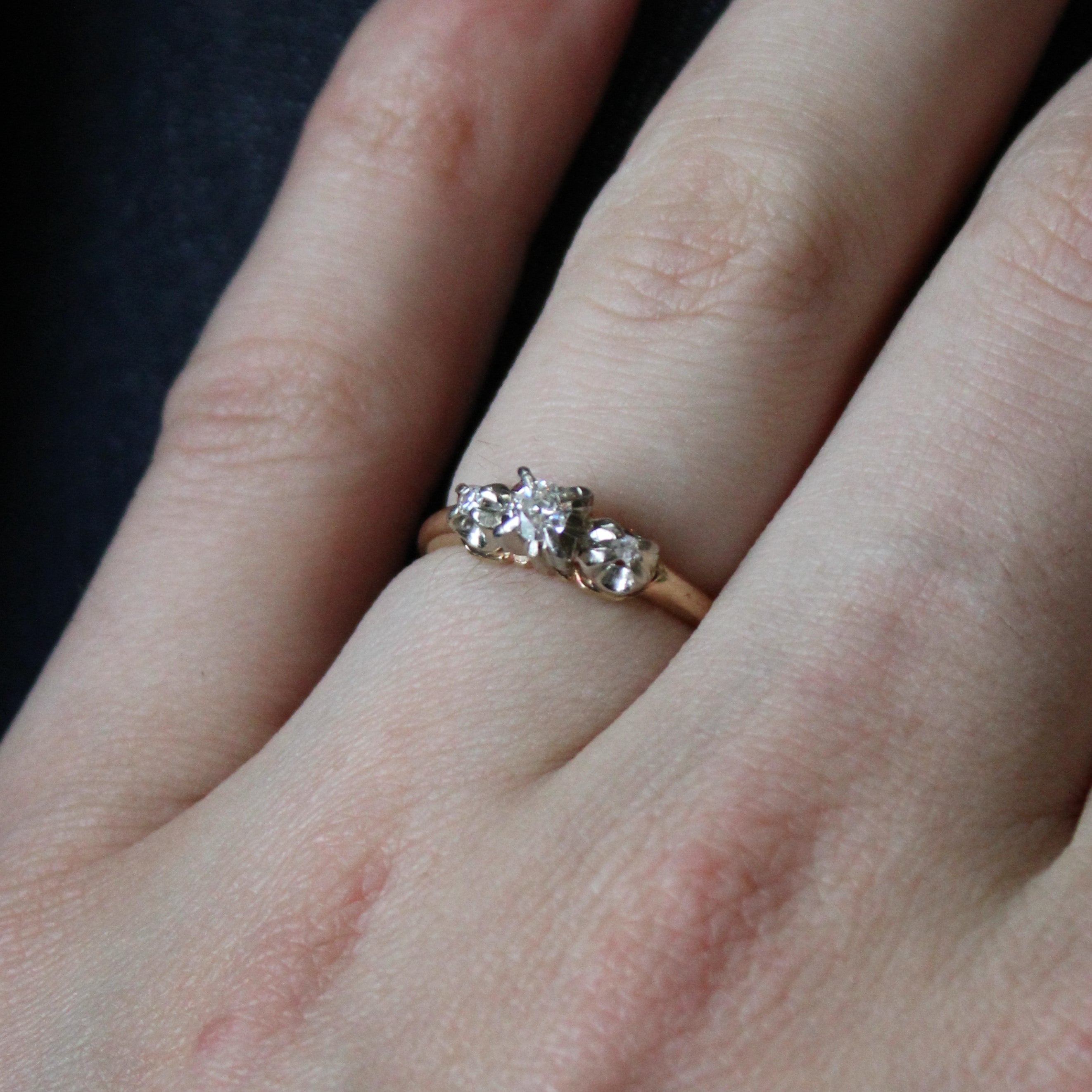 Diamond Three Stone Ring | 0.19ctw | SZ 7.25 |