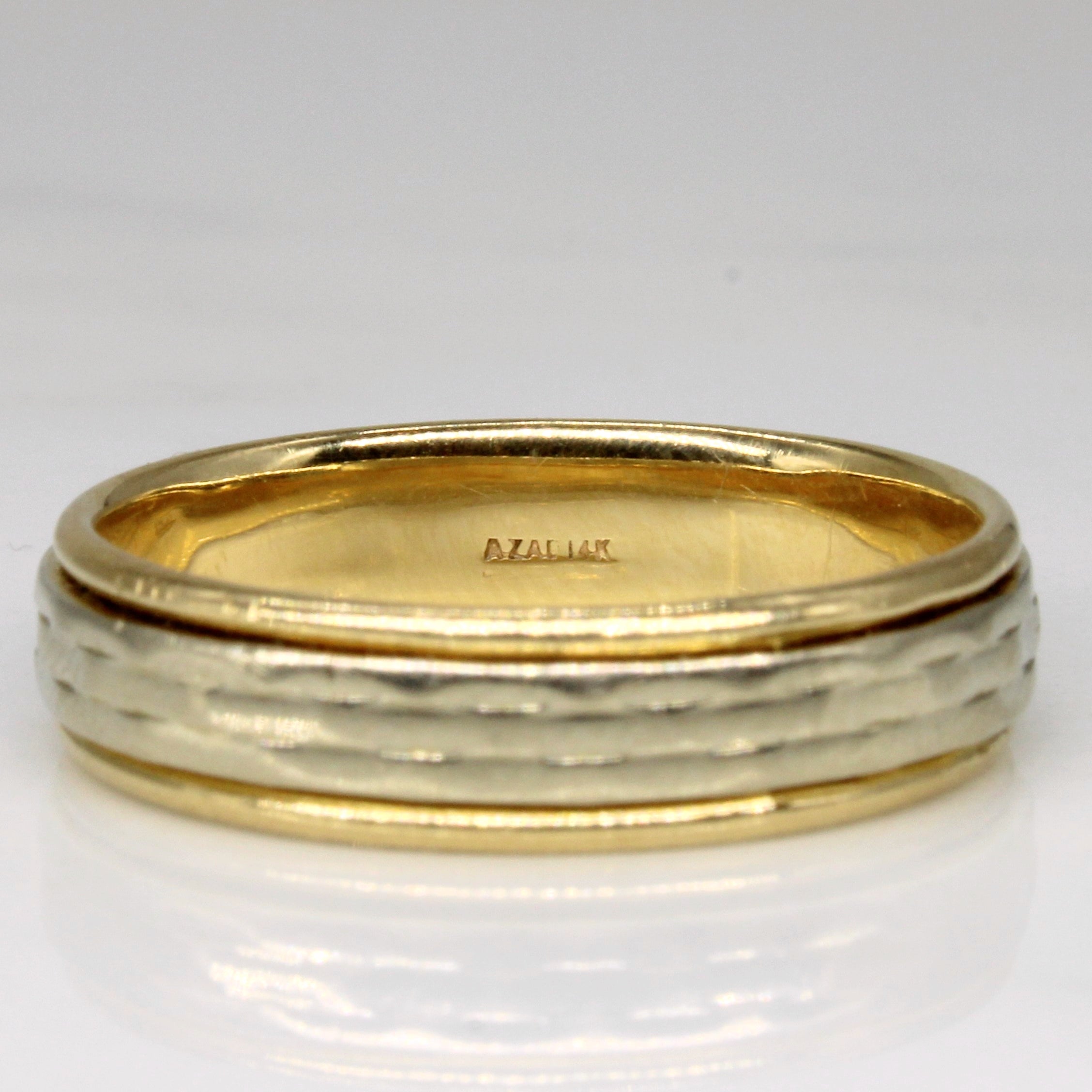 14k Two Tone Gold Band | SZ 10 |