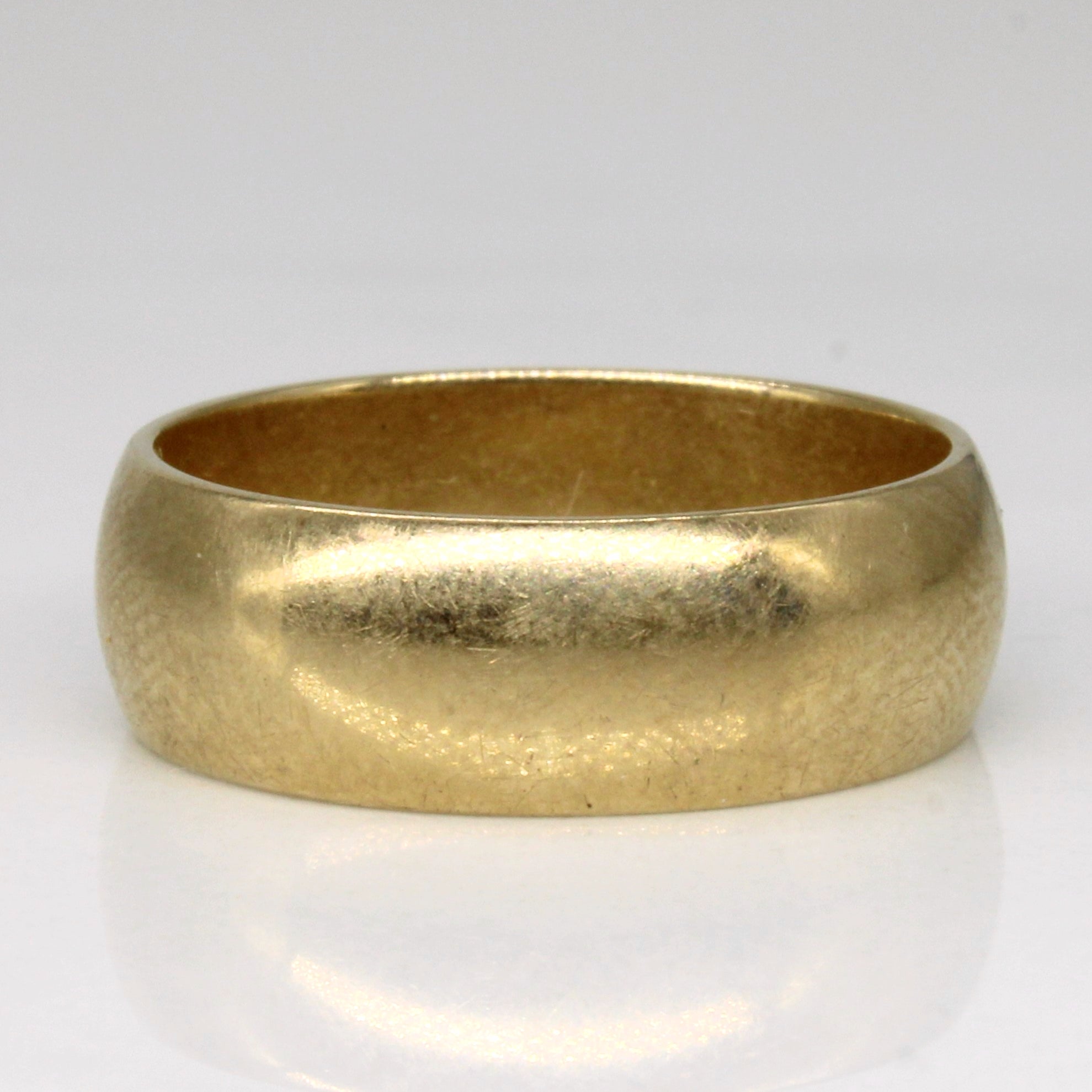 Birmingham Hallmarked 9k Yellow Gold Wedding Band | SZ 6.5 |