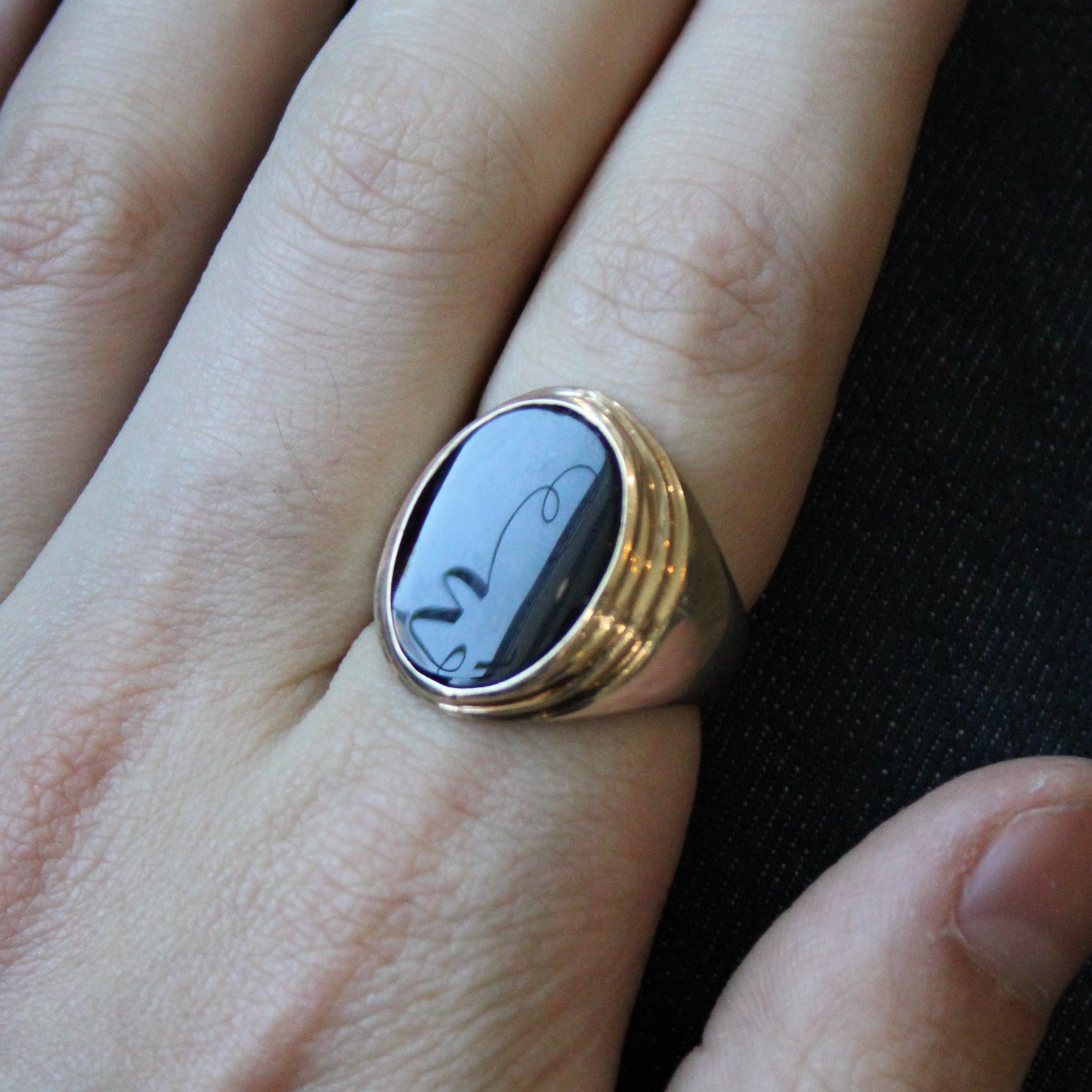 Onyx Cocktail Ring | 5.00ct | SZ 10.25 |