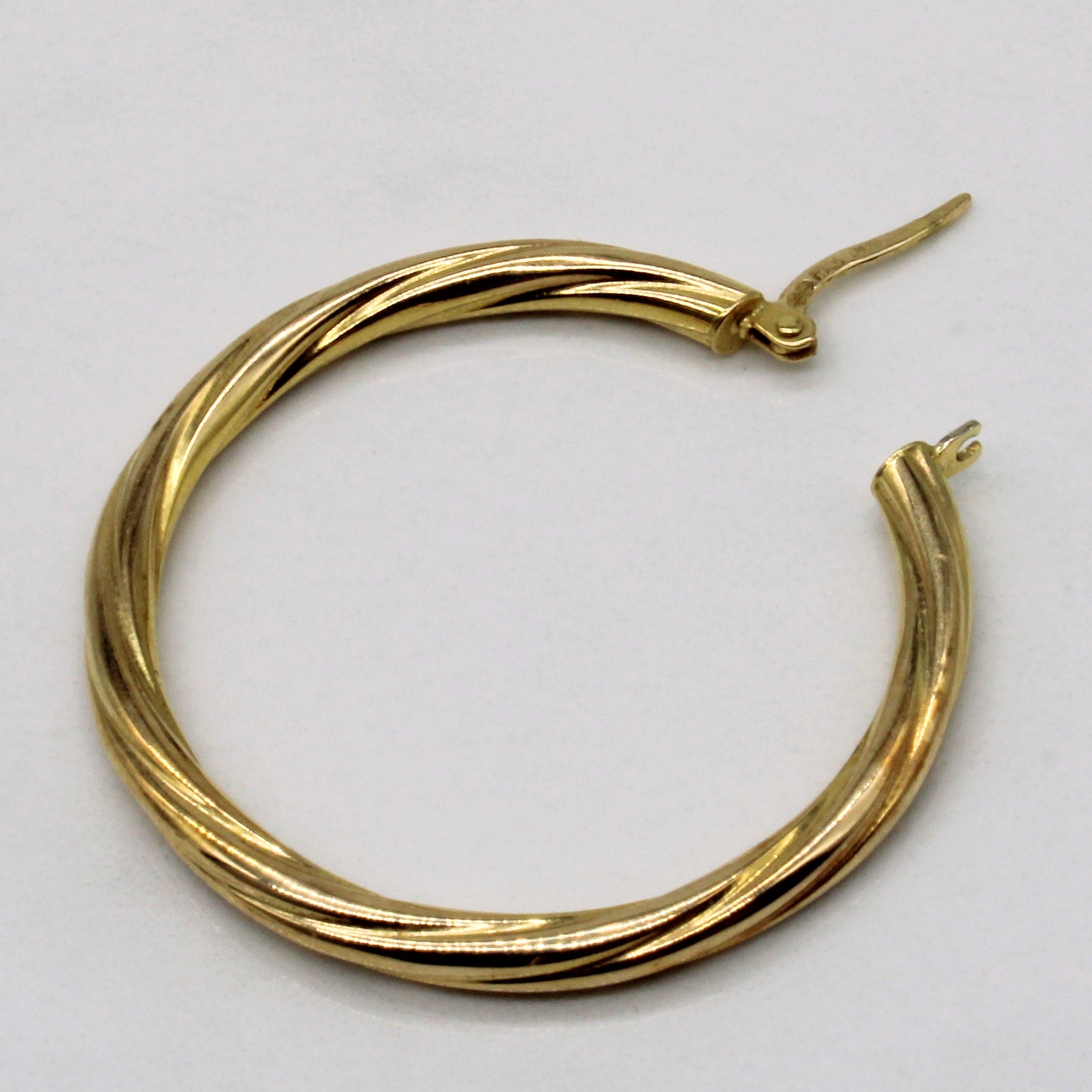 14k Yellow Gold Hoop Earrings