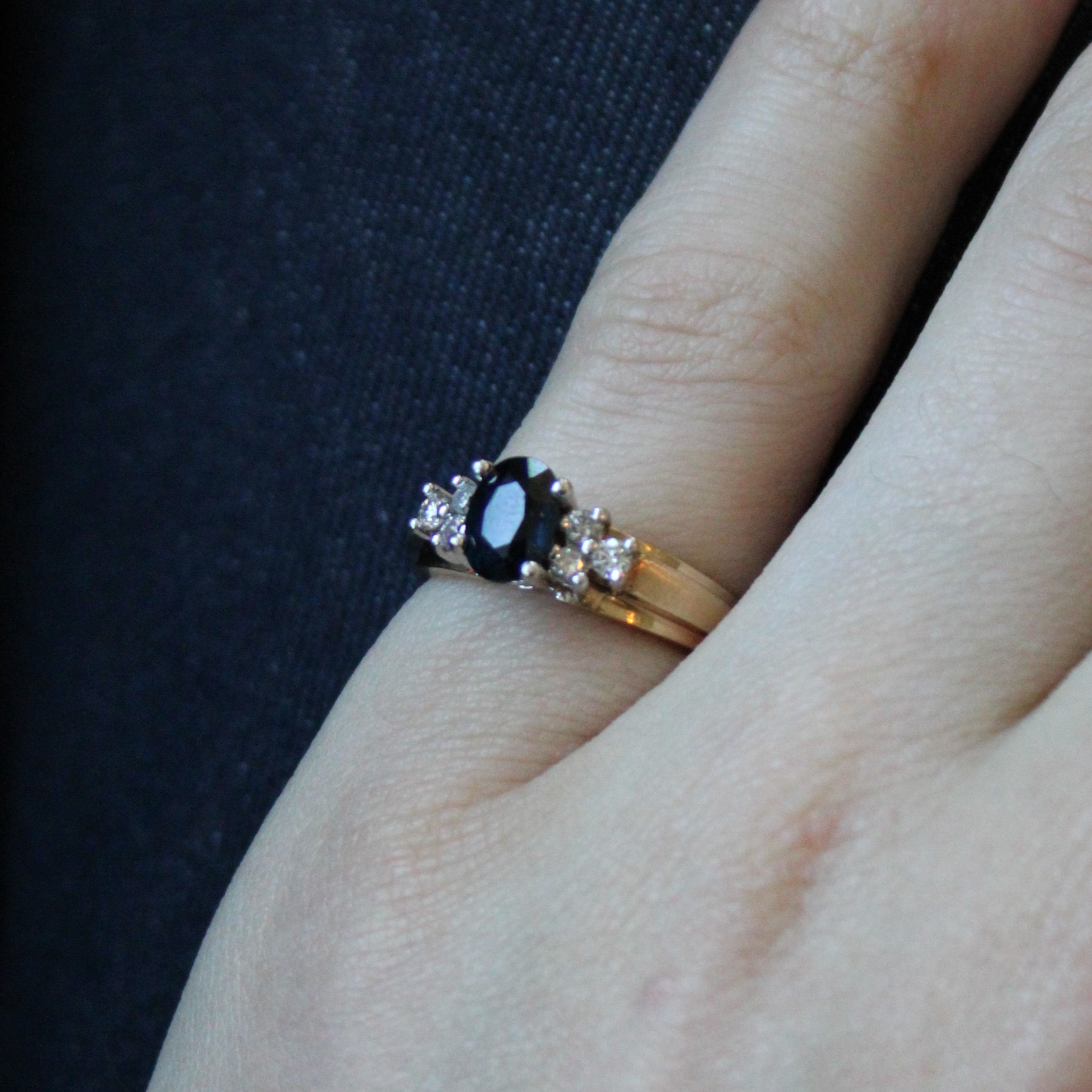 Sapphire & Diamond Engagement Ring | 0.98ct, 0.17ctw | SZ 5.75 |