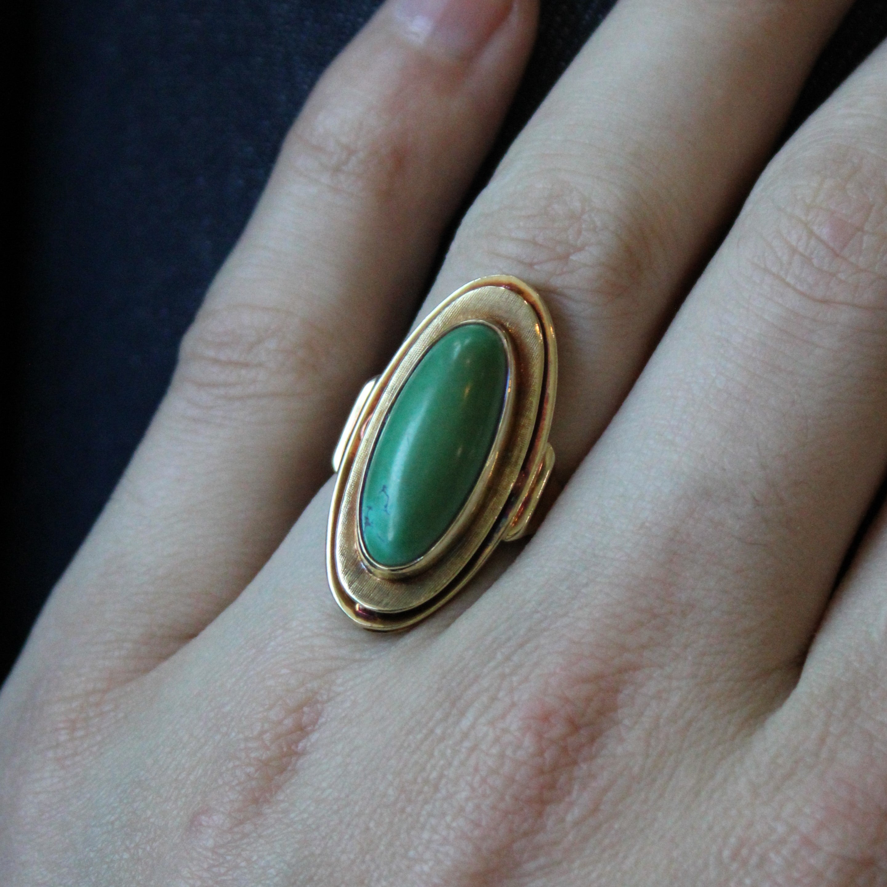 Turquoise Cocktail Ring | 7.15ct | SZ 7.5 |