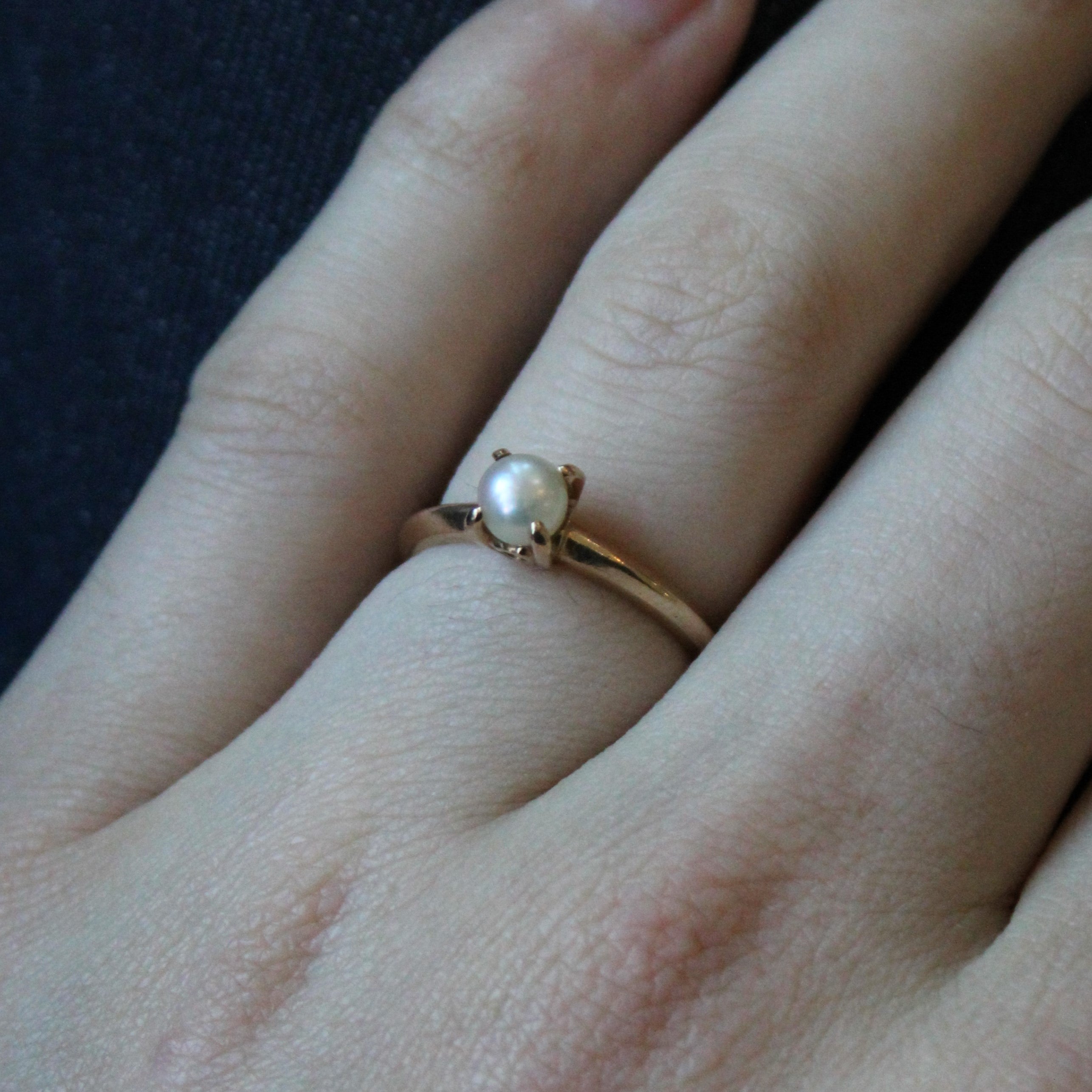 High Set Pearl Ring | SZ 7.75 |