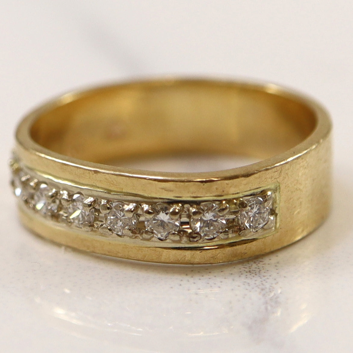 Semi Eternity Diamond Ring | 0.24ctw | SZ 4.5 |