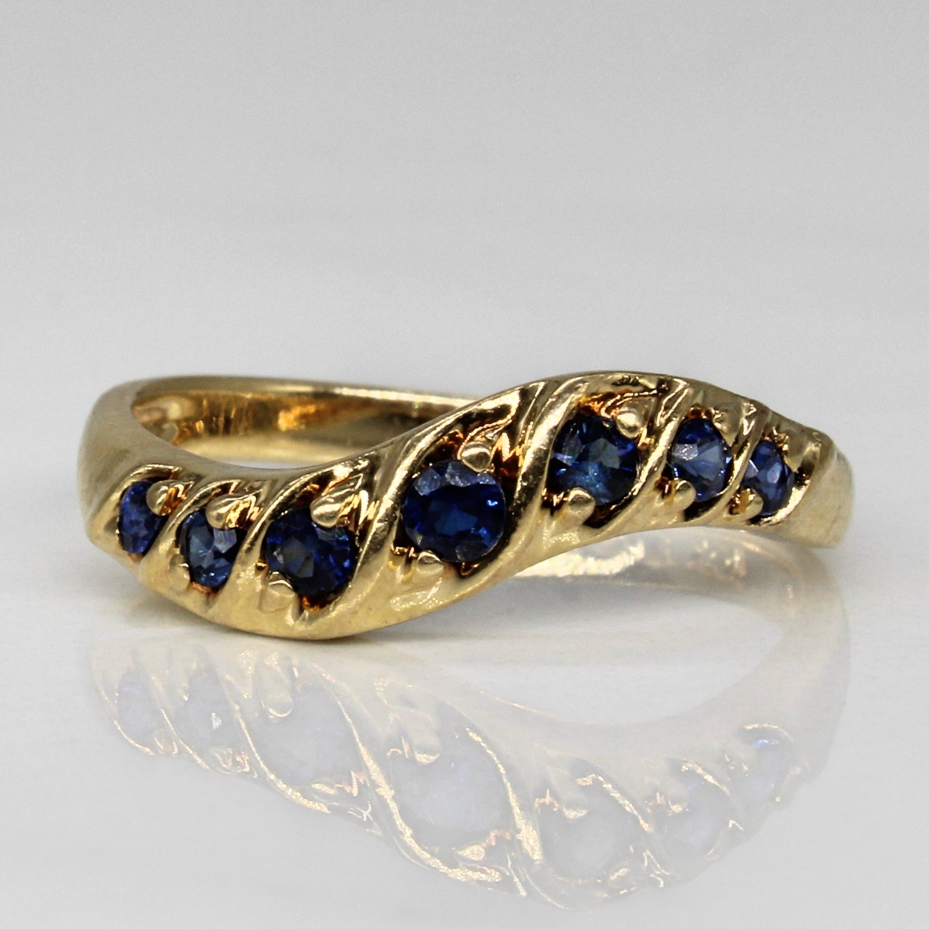 Bague contour saphir | 0,15 ct | Taille 6,25 |