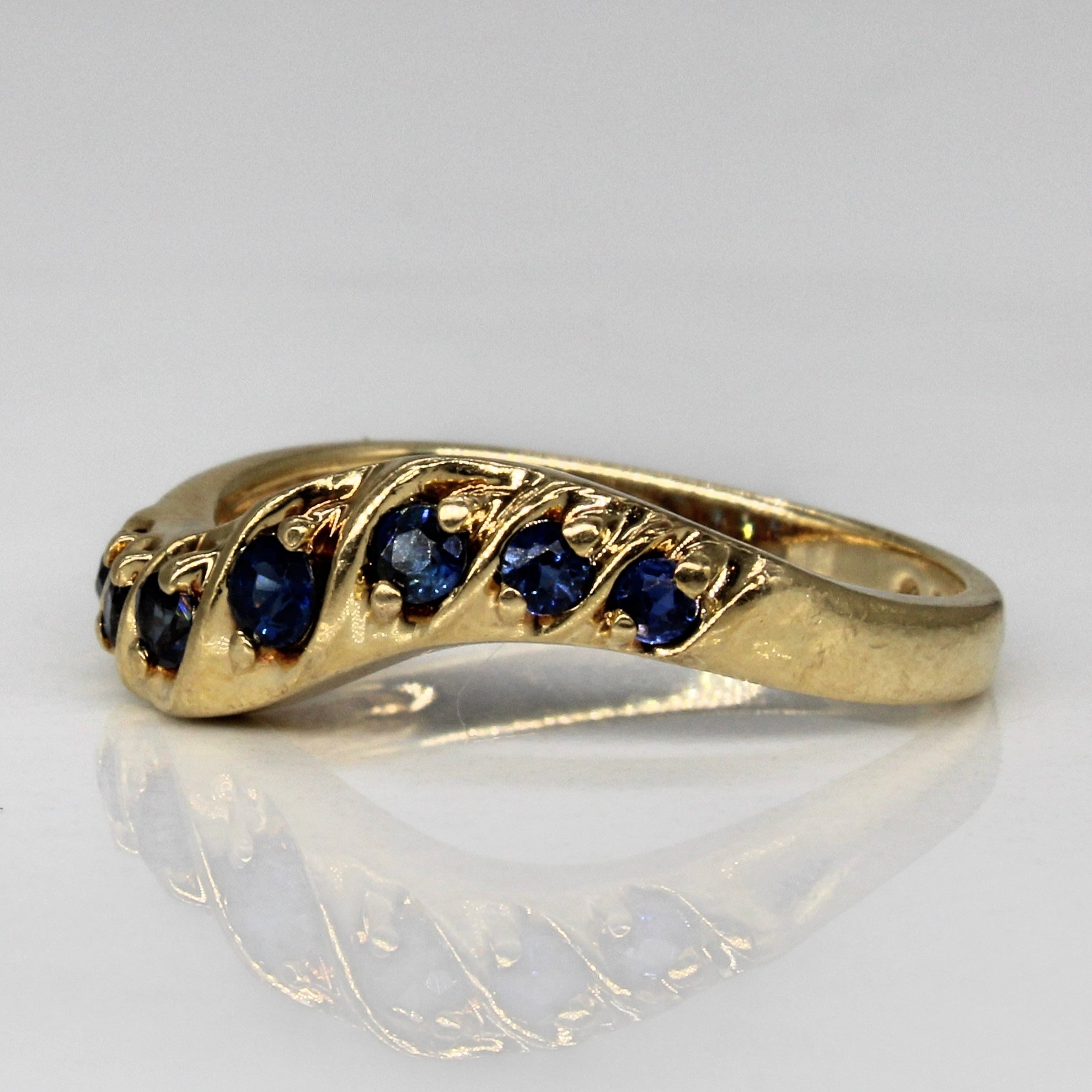 Bague contour saphir | 0,15 ct | Taille 6,25 |