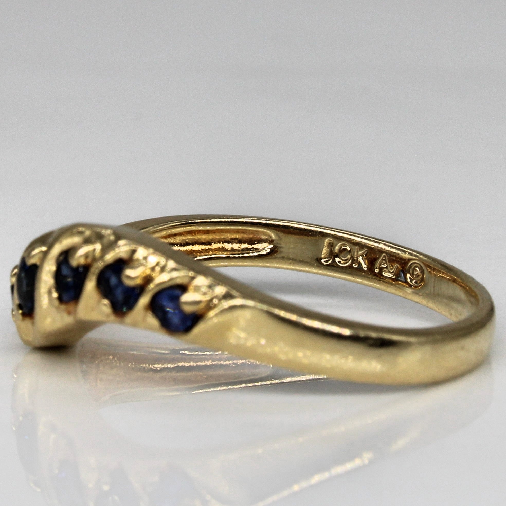 Bague contour saphir | 0,15 ct | Taille 6,25 |